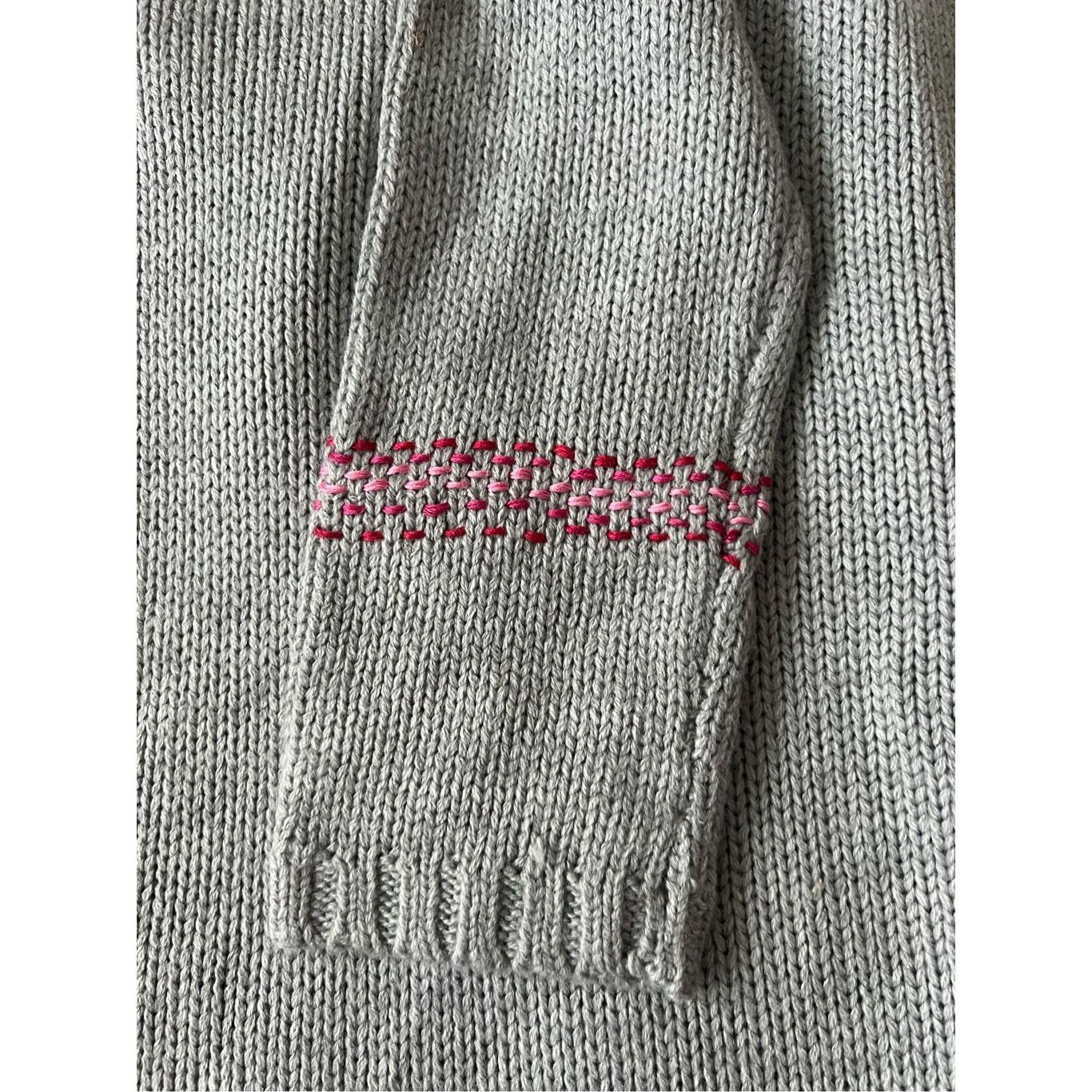 Anthropologie Anthropologie NWT Split Back Sweater Grey Sz L Size L / US 10 / IT 46 - 10 Thumbnail