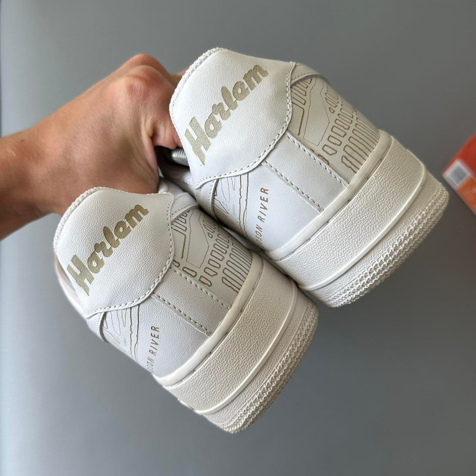 Nike Rare 2005 Nike Air Force 1 Low Premium Harlem White Sneaker Size US 9 / EU 42 - 7 Thumbnail
