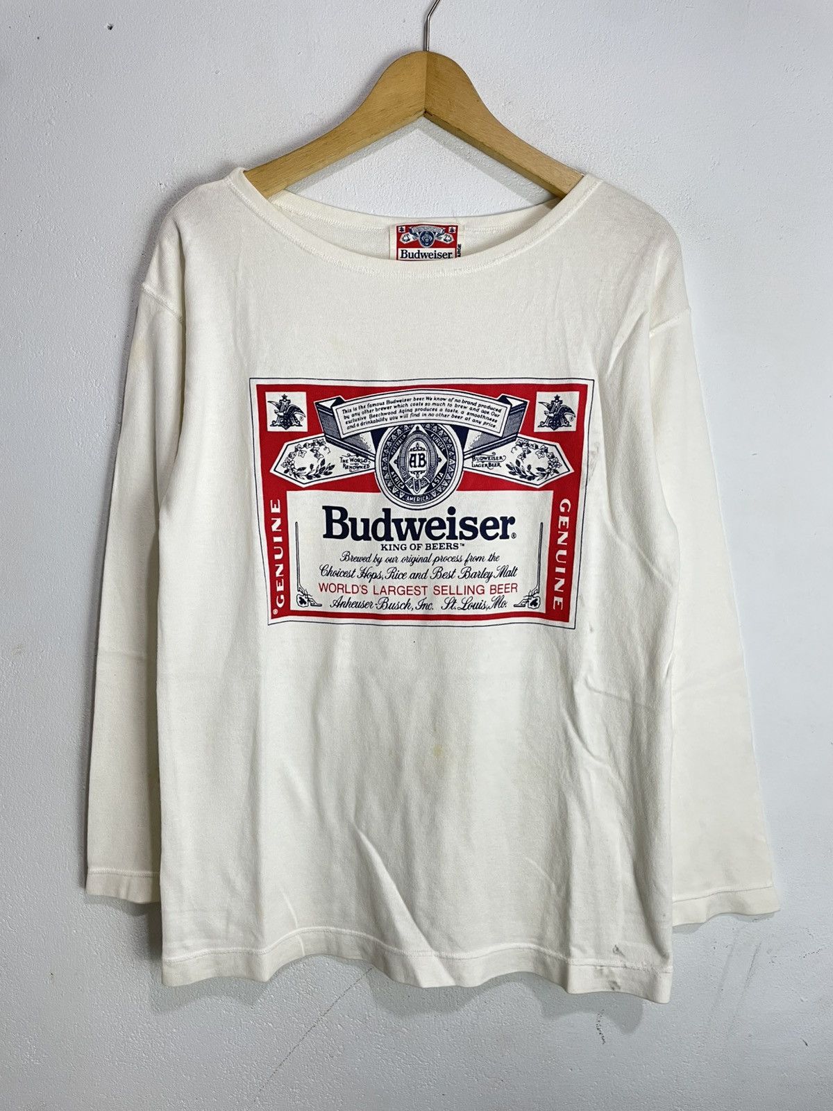 Budweiser Vintage Budweiser Longsleeve Size US L / EU 52-54 / 3 - 1 Thumbnail