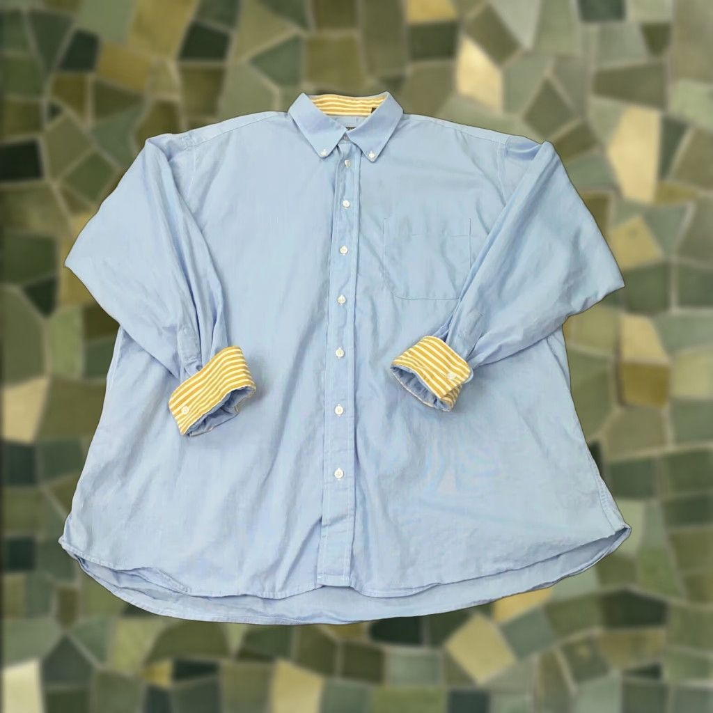 Vintage VINTAGE Gitman Bros Shirt Mens XL Blue Oxford Button-Down Collar USA Cotton Solid Casual Preppy 60s 70s Men Size US XL / EU 56 / 4 - 1 Thumbnail