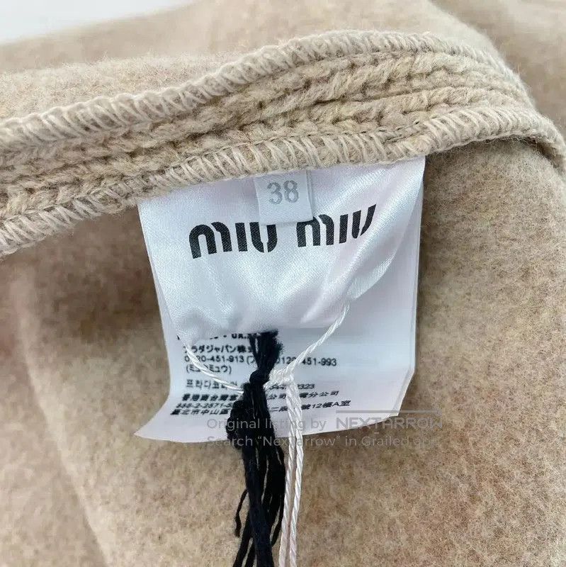 Miu Miu Miu Miu Beige Wool Ladies Jacket . Size M / US 6-8 / IT 42-44 - 8 Thumbnail