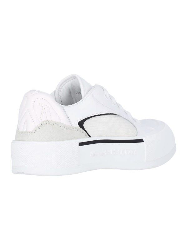 Alexander McQueen o1w1db10725 Skate Deck Plimsoll Sneaker in White Size US 11 / EU 44 - 4 Thumbnail
