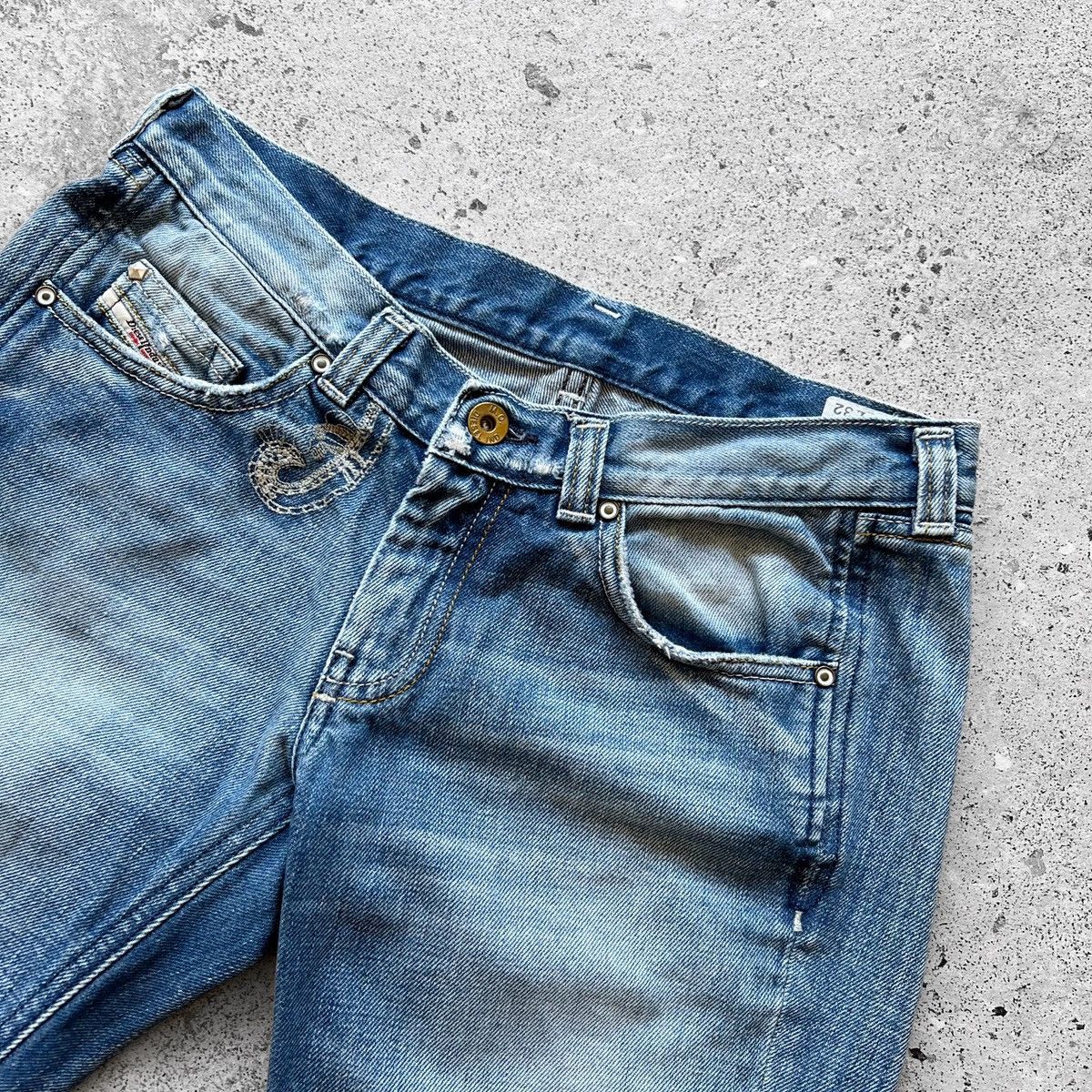 Designer × Diesel Diesel Doozy Wash 0071J Women’s Blue Denim Jean Shorts Size 27" / US 4 / IT 40 - 5 Thumbnail