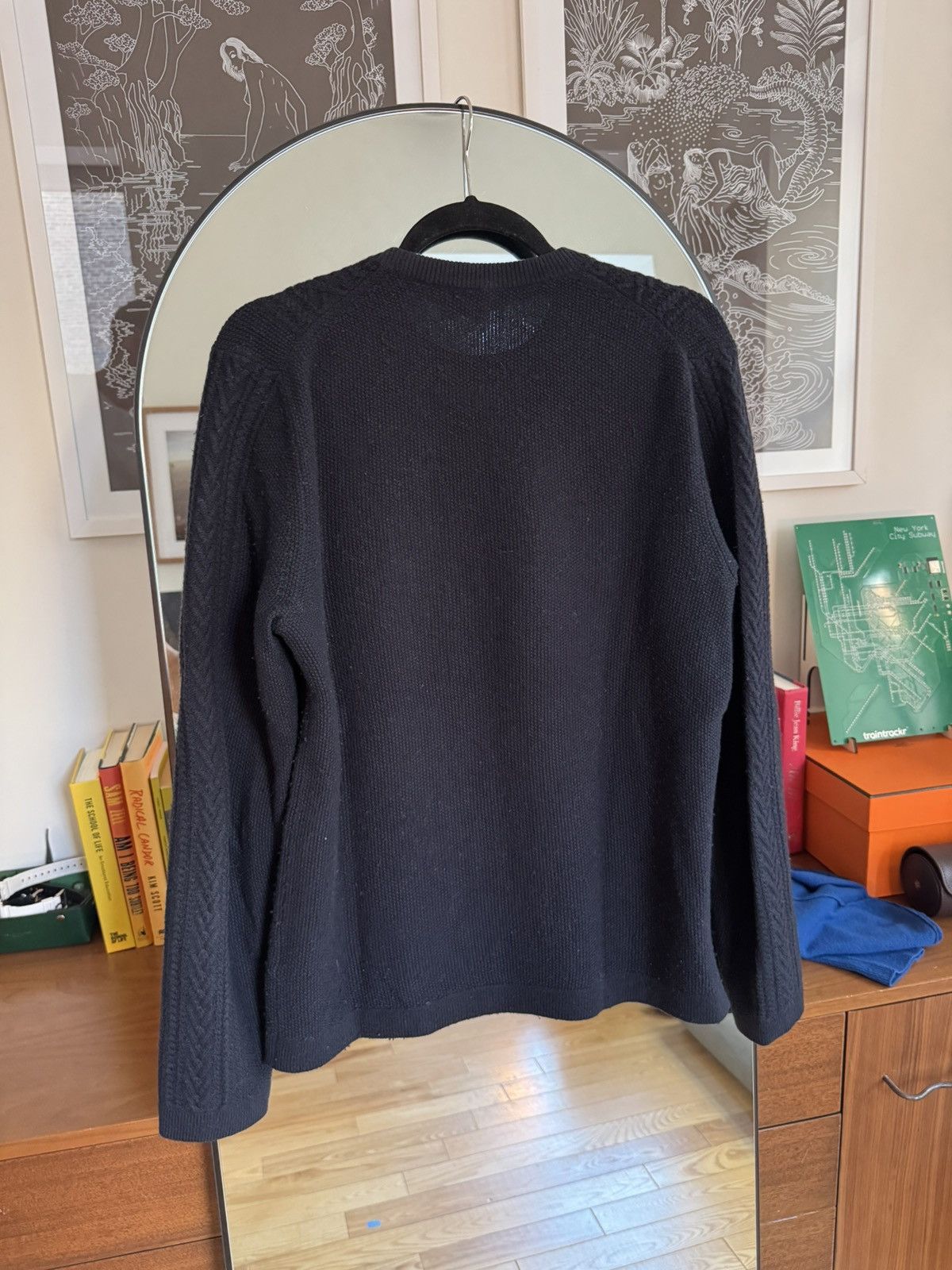 Vince Vince Navy Cable Knit Sweater Size US S / EU 44-46 / 1 - 4 Thumbnail