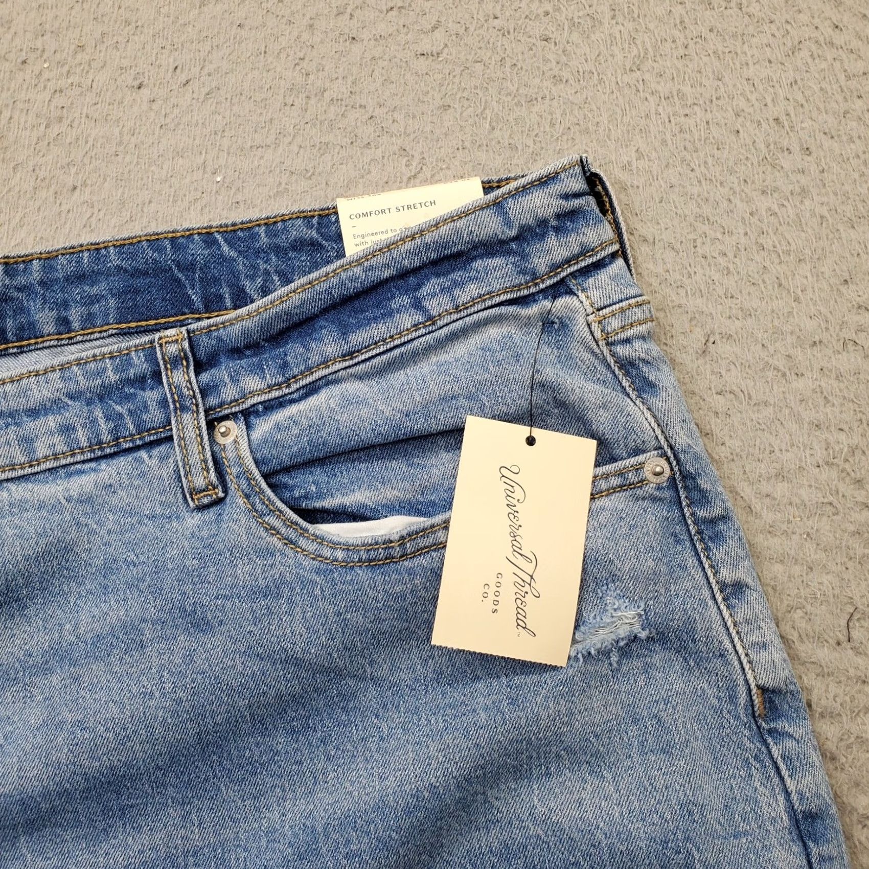 Vintage Universal Thread Jeans Womens Size 30 Blue Denim Comfort Stretch High Rise 90S Slim Jeans Womens Size 30" / US 8 / IT 44 - 6 Thumbnail