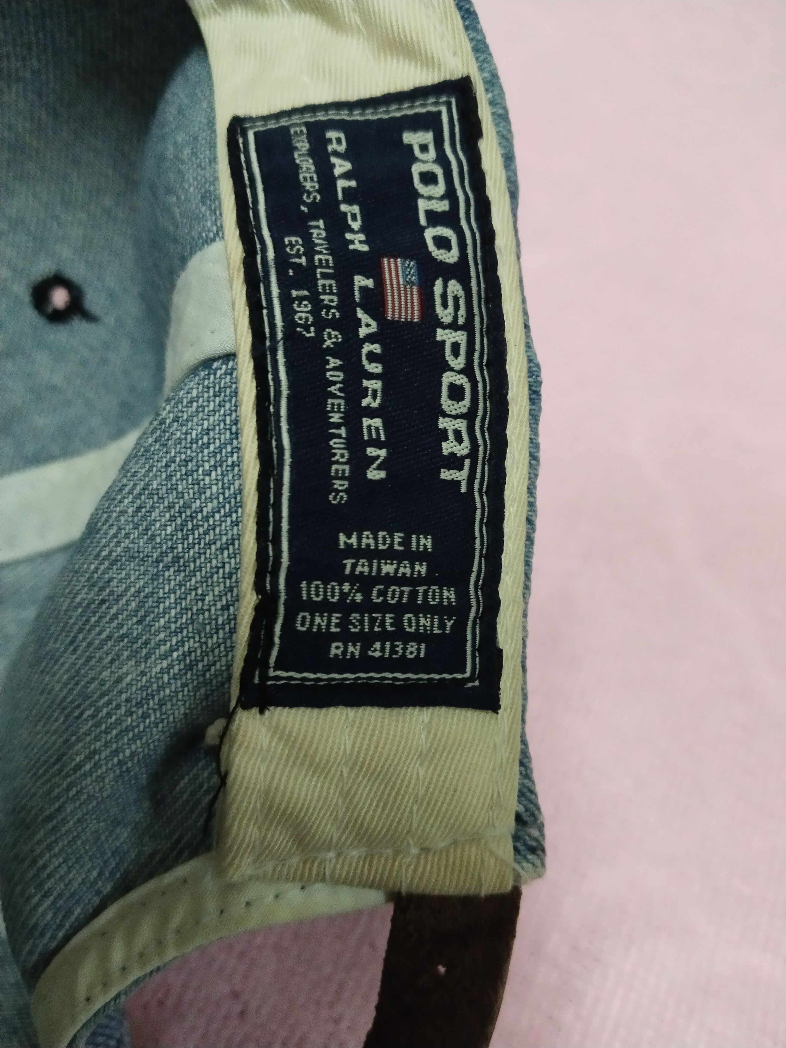 Polo Ralph Lauren VINTAGE 90 s POLO RALPH LAUREN DENIM CAP Size ONE SIZE - 7 Thumbnail