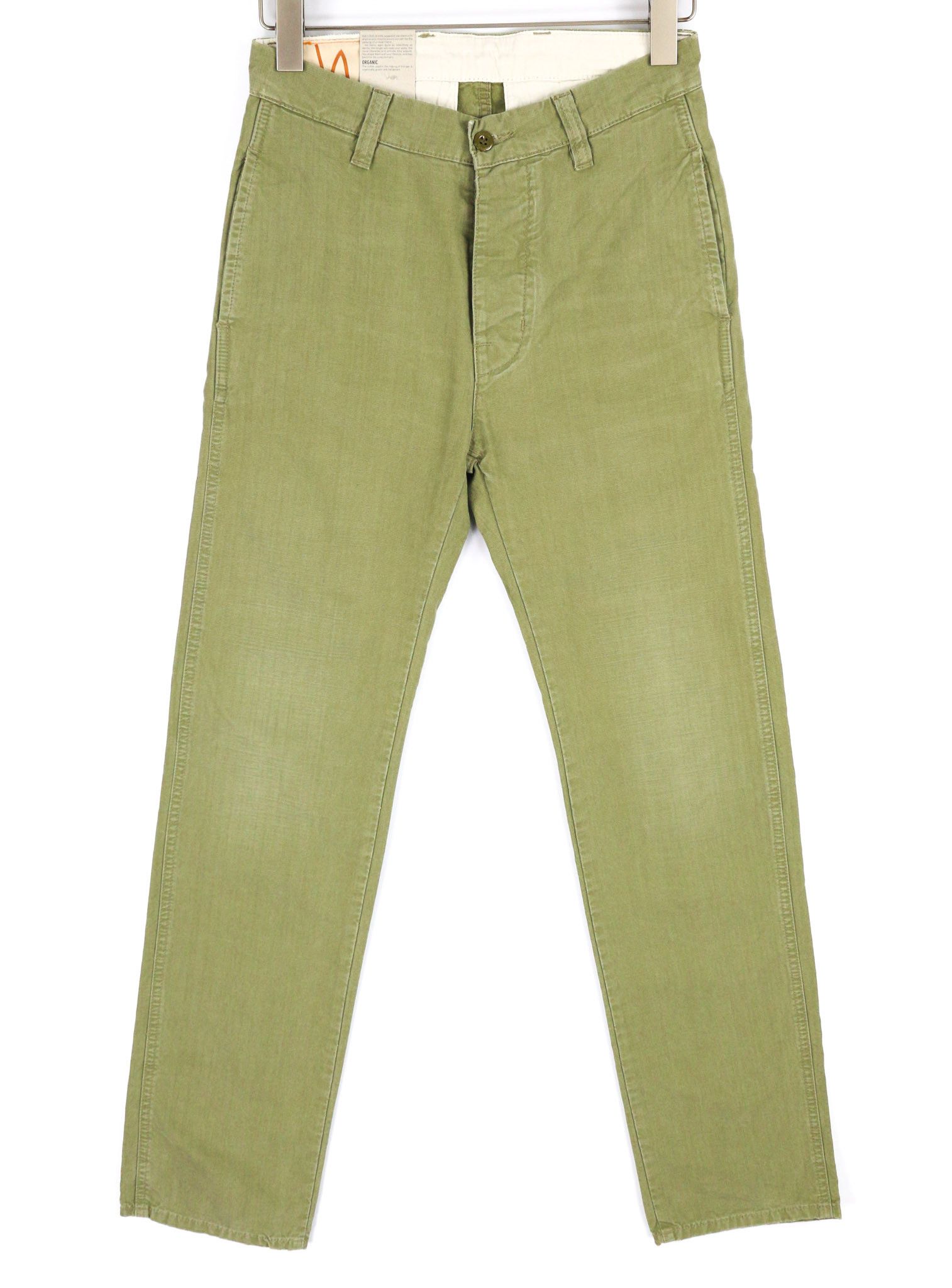Nudie Jeans LOOSE ALVAR W26/L32 Beech Green Washed Jeans 82575 Size 26" / US 2 / IT 38 - 1 Thumbnail