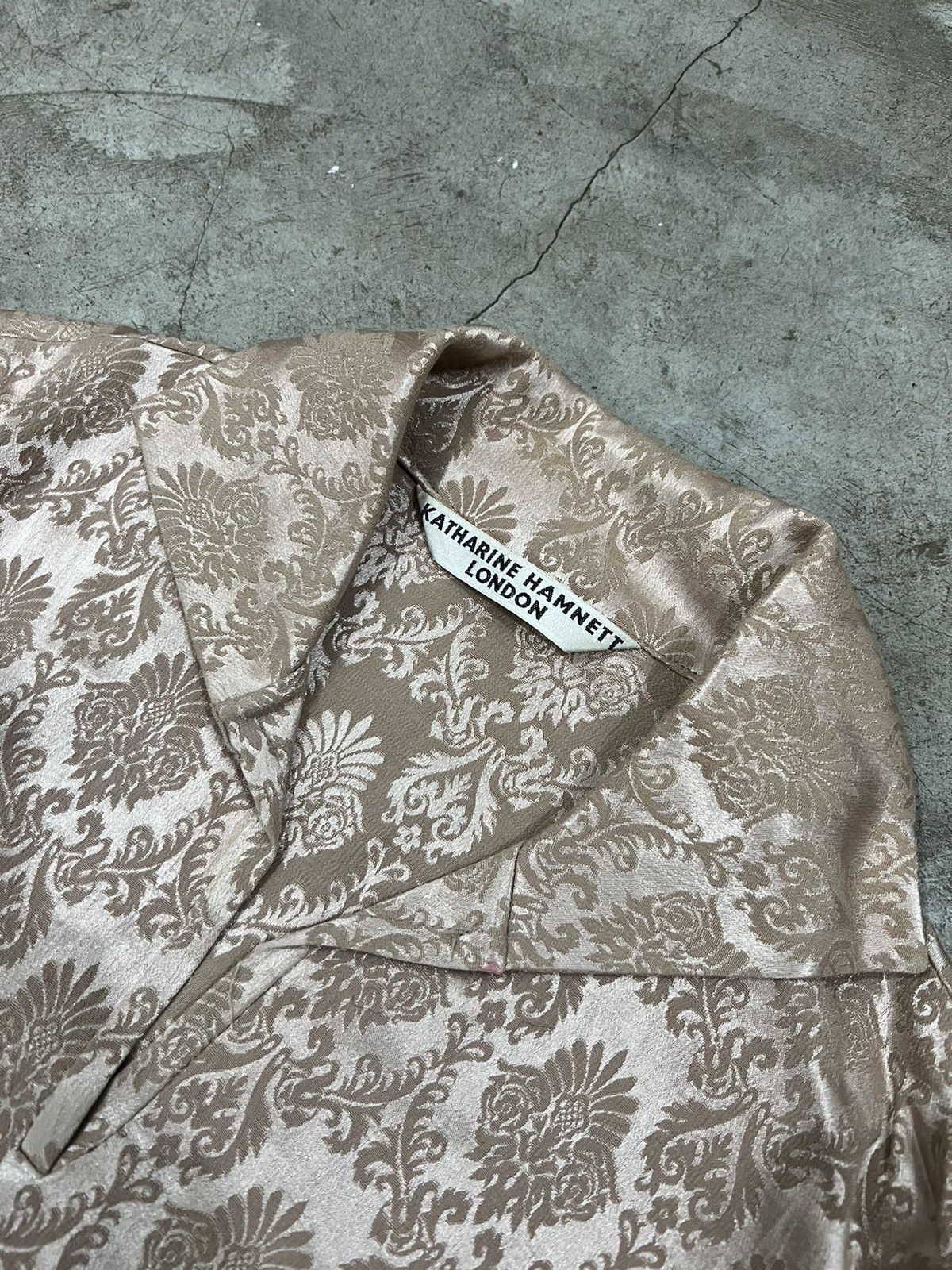 Designer × Katharine Hamnett London × Vintage 90’s Katharine Hamnett Body Slim Patterened Top Size XS / US 0-2 / IT 36-38 - 2 Thumbnail