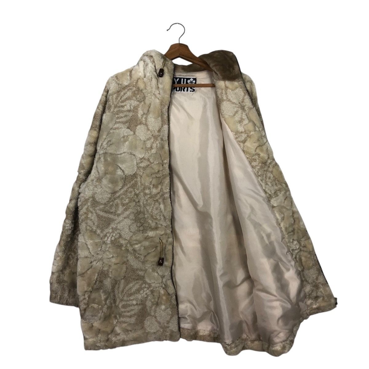 Japanese Brand 📌Vintage Fleece Zipper Jacket Ryu Sports Floral Over Print Size US M / EU 48-50 / 2 - 11 Thumbnail