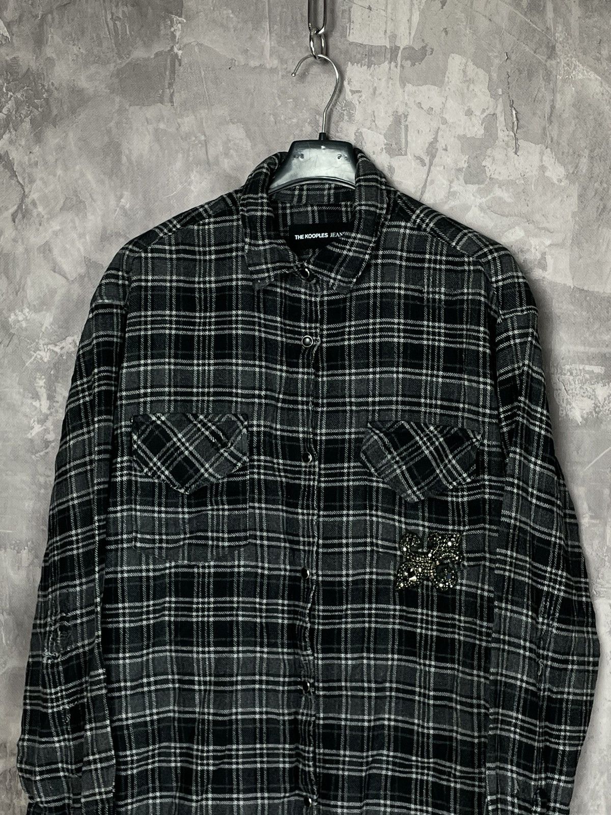 Flannel × The Kooples × Vintage The Kooples Jeans Vintage Wool Flannel Shirt Size US L / EU 52-54 / 3 - 2 Thumbnail