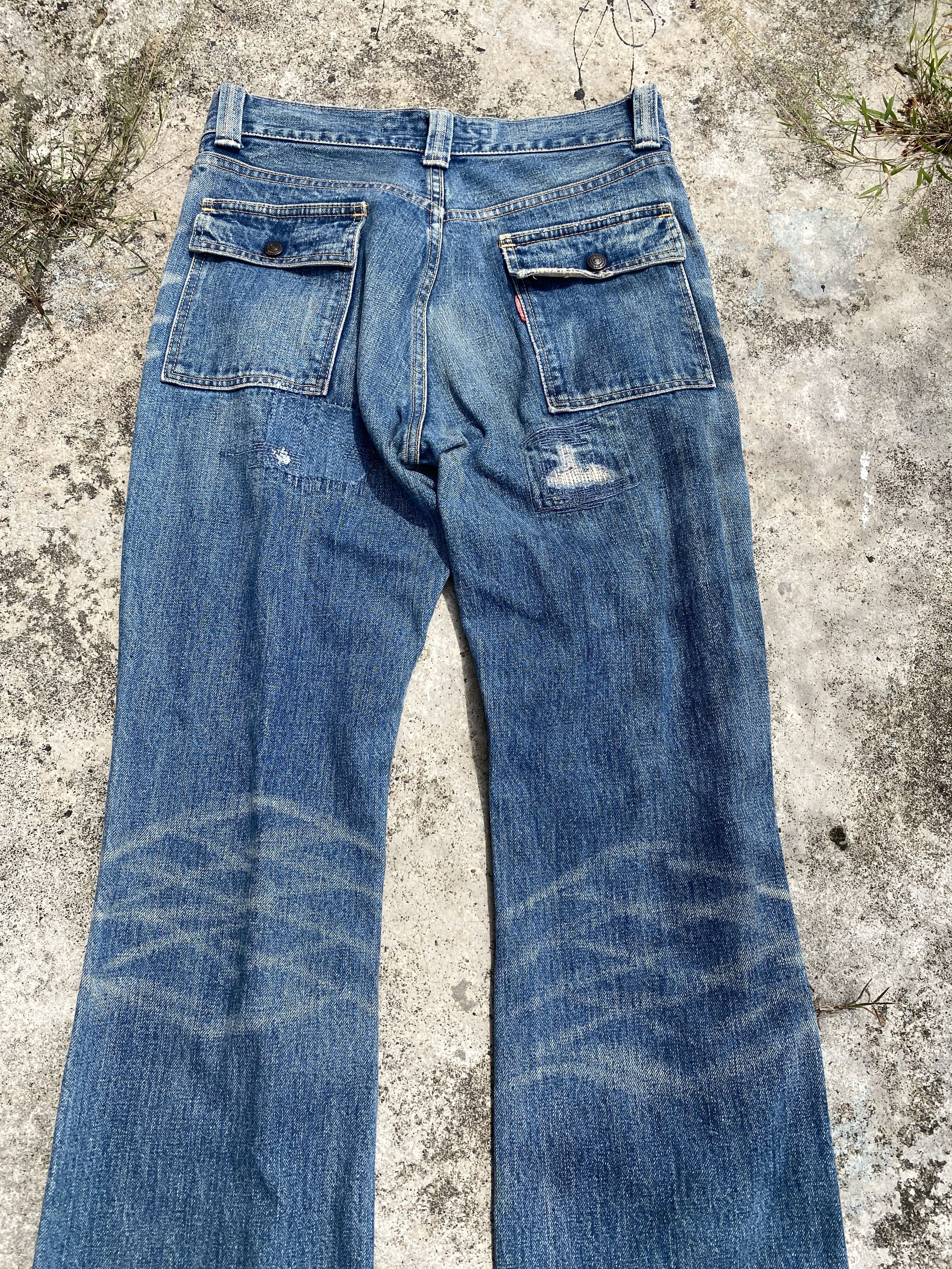 Kapital INSANE💥 KAPITAL SASHIKO BORO FLARE BUSHPANT DISTRESSED Size US 29 - 5 Thumbnail
