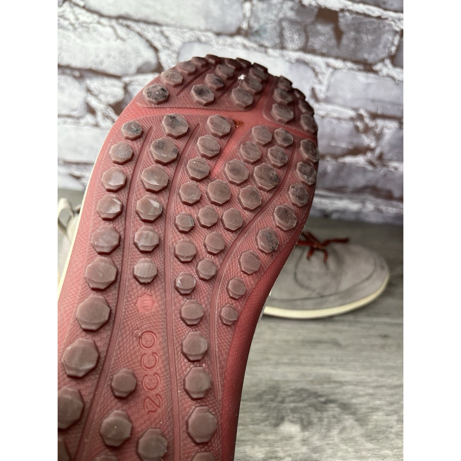 Ecco ECCO Biom Yak Gray Nubuck Leather Spike Less Golf Shoes Wome Size US 10.5 / IT 40.5 - 10 Thumbnail