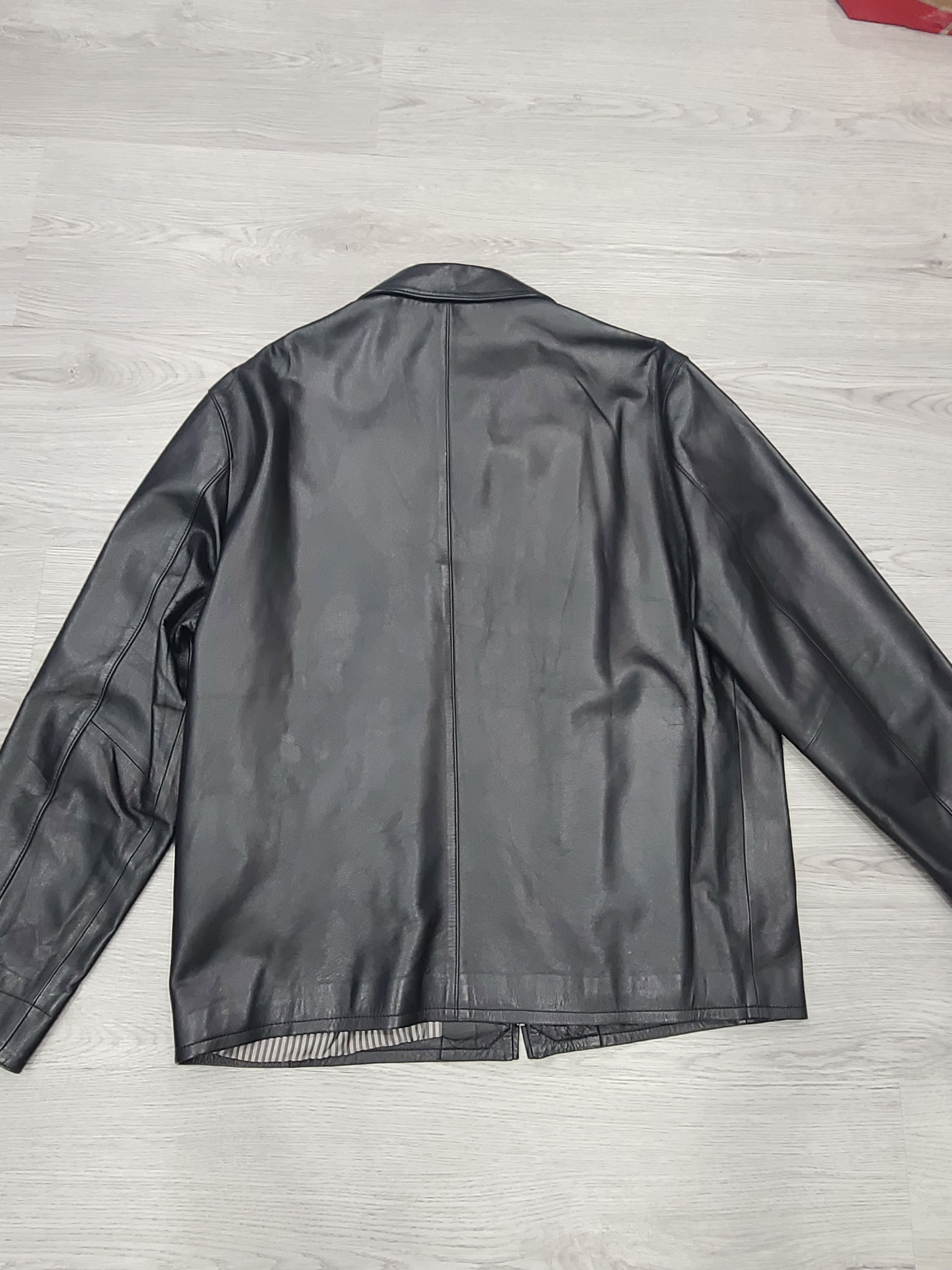 Balenciaga Vintage Balenciaga Leather Jacket Size 6 Size US XL / EU 56 / 4 - 6 Thumbnail