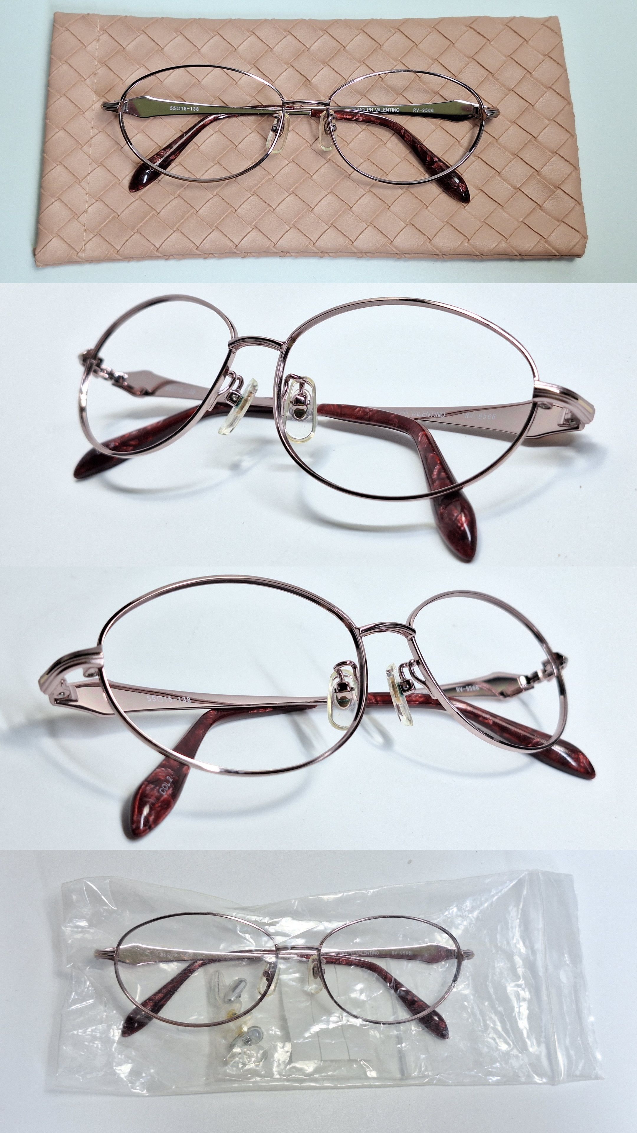 Other NOS 90s Rudolph Valentino RV-9566 Vintage Eyeglass Frame Size ONE SIZE - 6 Thumbnail