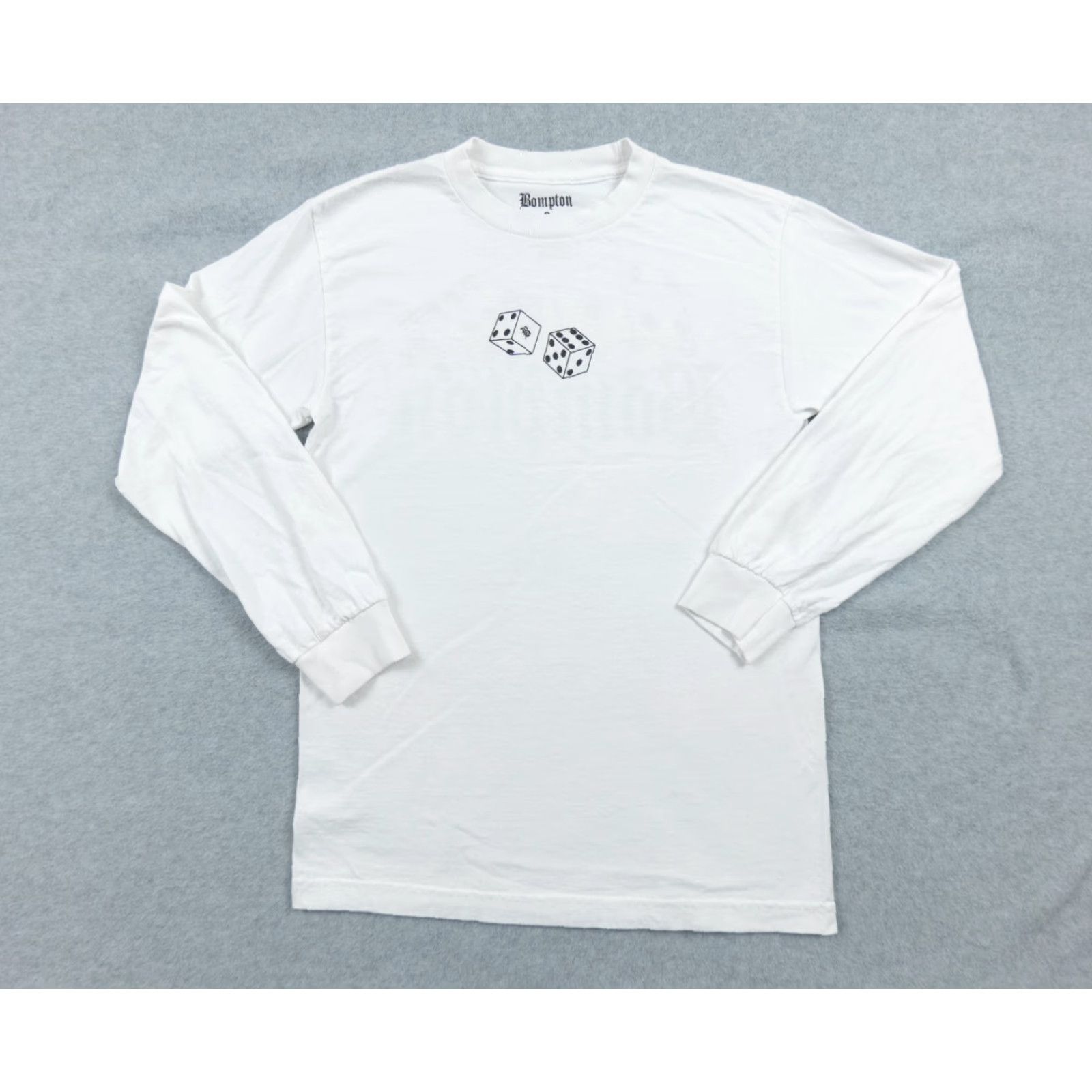 Vintage Bompton Long Sleeve Shirt Men Small White Hip Hop Tee Crewneck Size US S / EU 44-46 / 1 - 3 Thumbnail