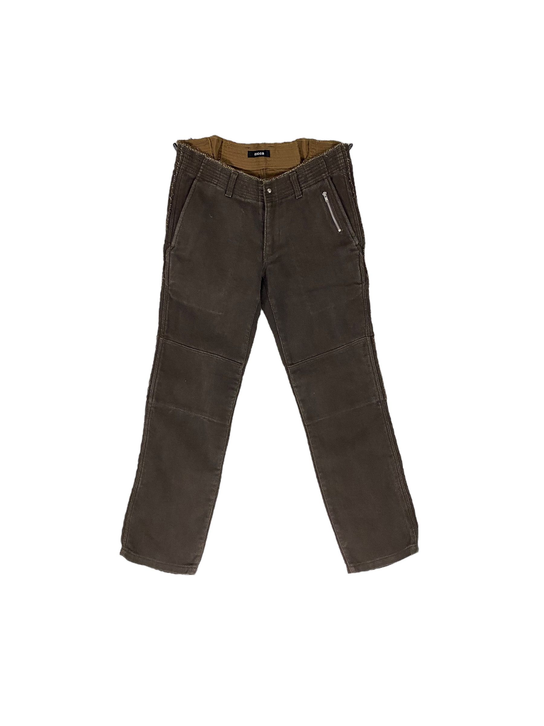 Designer × Issey Miyake × Zucca 90s Issey Miyake Zucca raw edge sackcloth pant Size US 32 / EU 48 - 1 Thumbnail