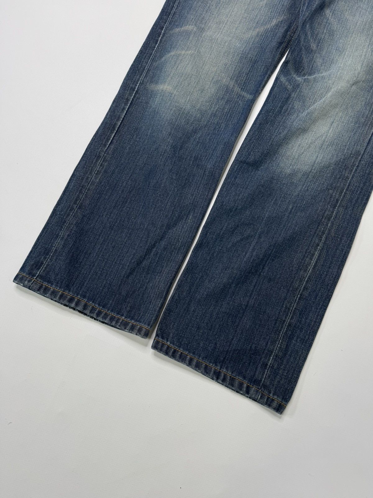 Weekday Blue navy washed jeans weekday arrow swag skater sk8 baggy Size 30" / US 8 / IT 44 - 5 Thumbnail
