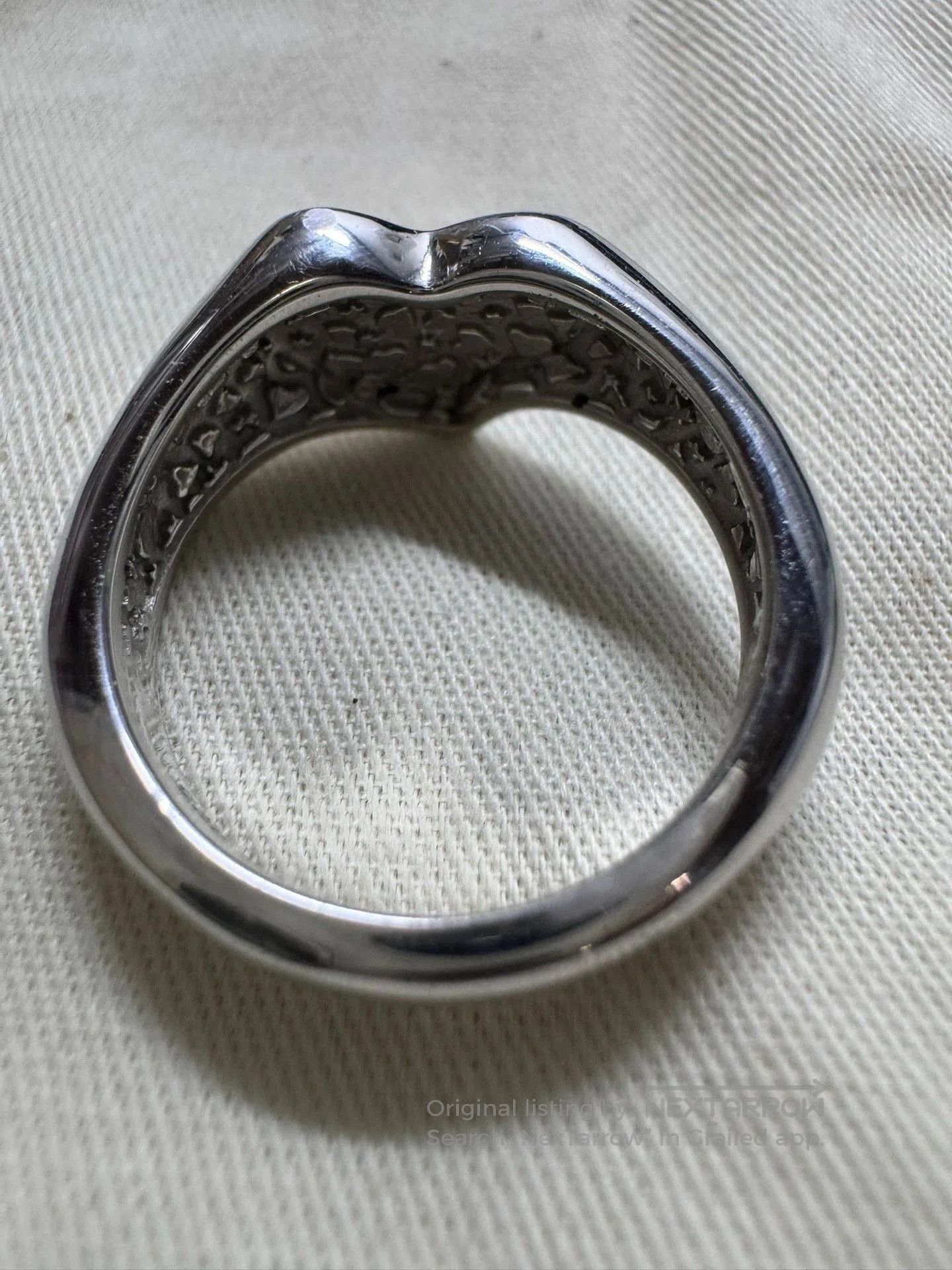 Vivienne Westwood Vivienne Westwood Silver Saturn Heart Ring. Size ONE SIZE - 2 Thumbnail