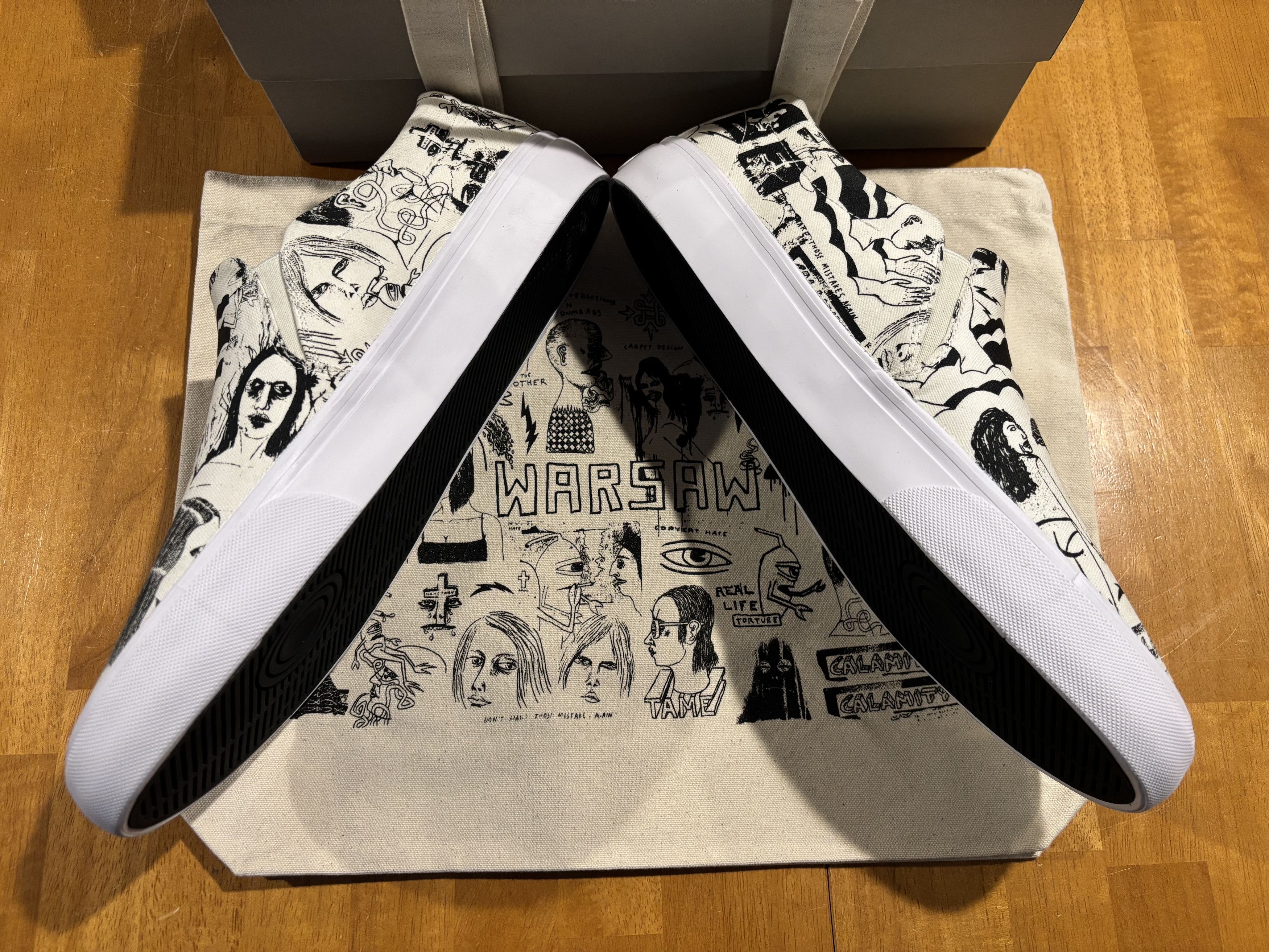 Other WAR SAW LTD Ed Templeton STRANGER Slip-On *LIMITED TO 50* Size US 13 / EU 46 - 9 Thumbnail