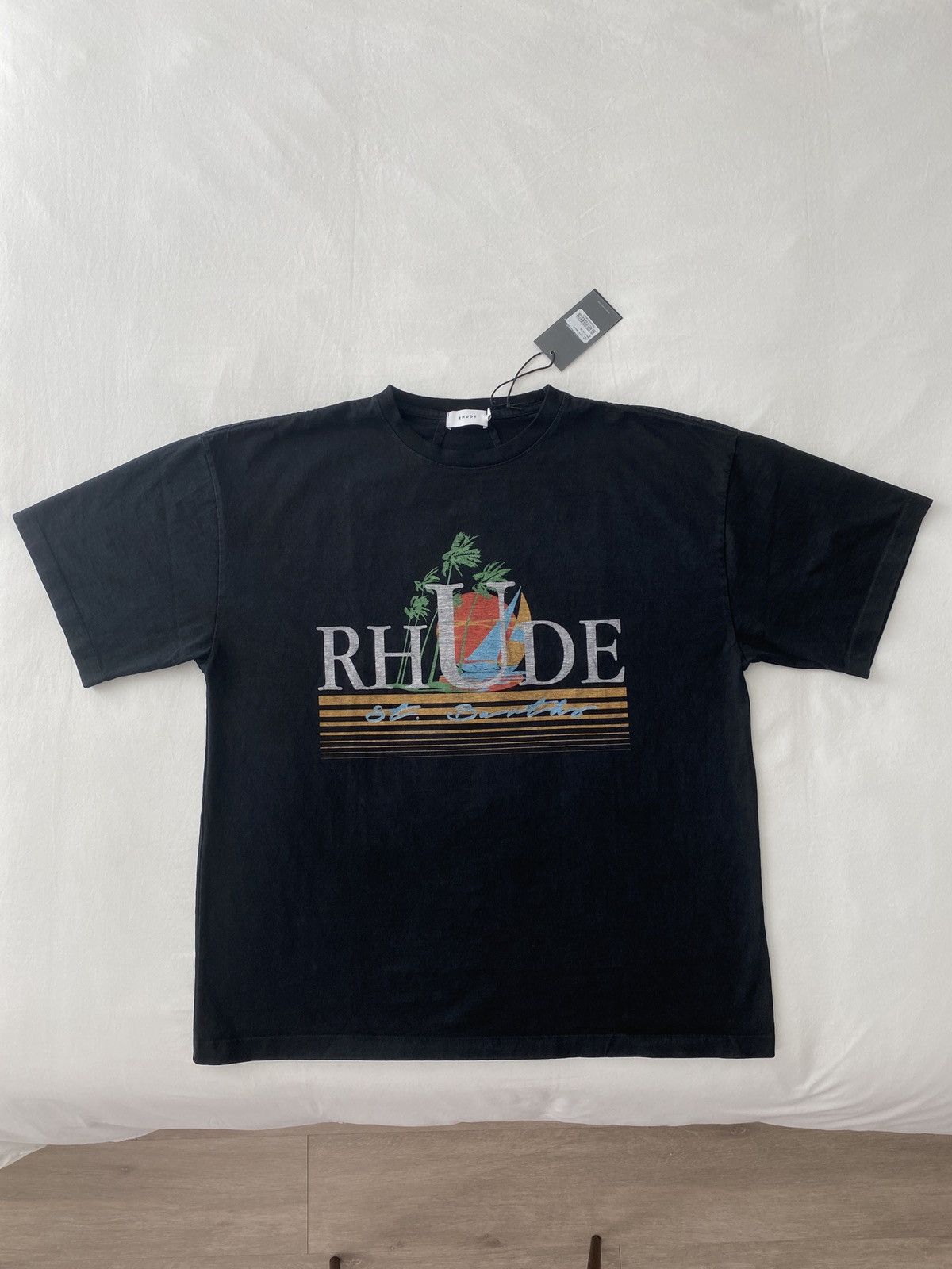 Rhude Rhude Tropics St Barths Twin Palms Tee Size US XL / EU 56 / 4 - 1 Thumbnail