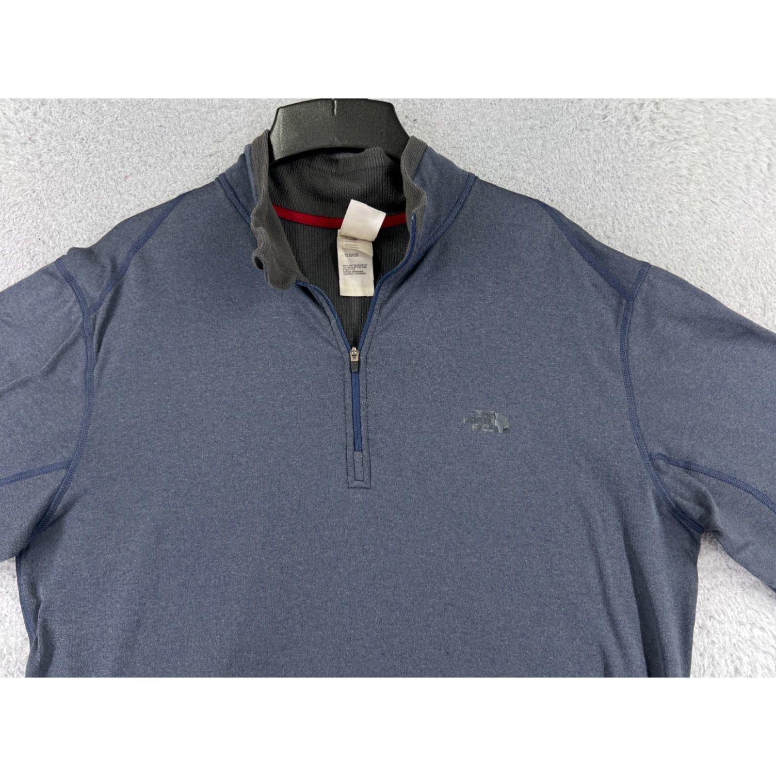 The North Face The North Face Sweater Mens Large Blue Long Sleeve 1/4 Zip Polyester Read Size US L / EU 52-54 / 3 - 4 Thumbnail