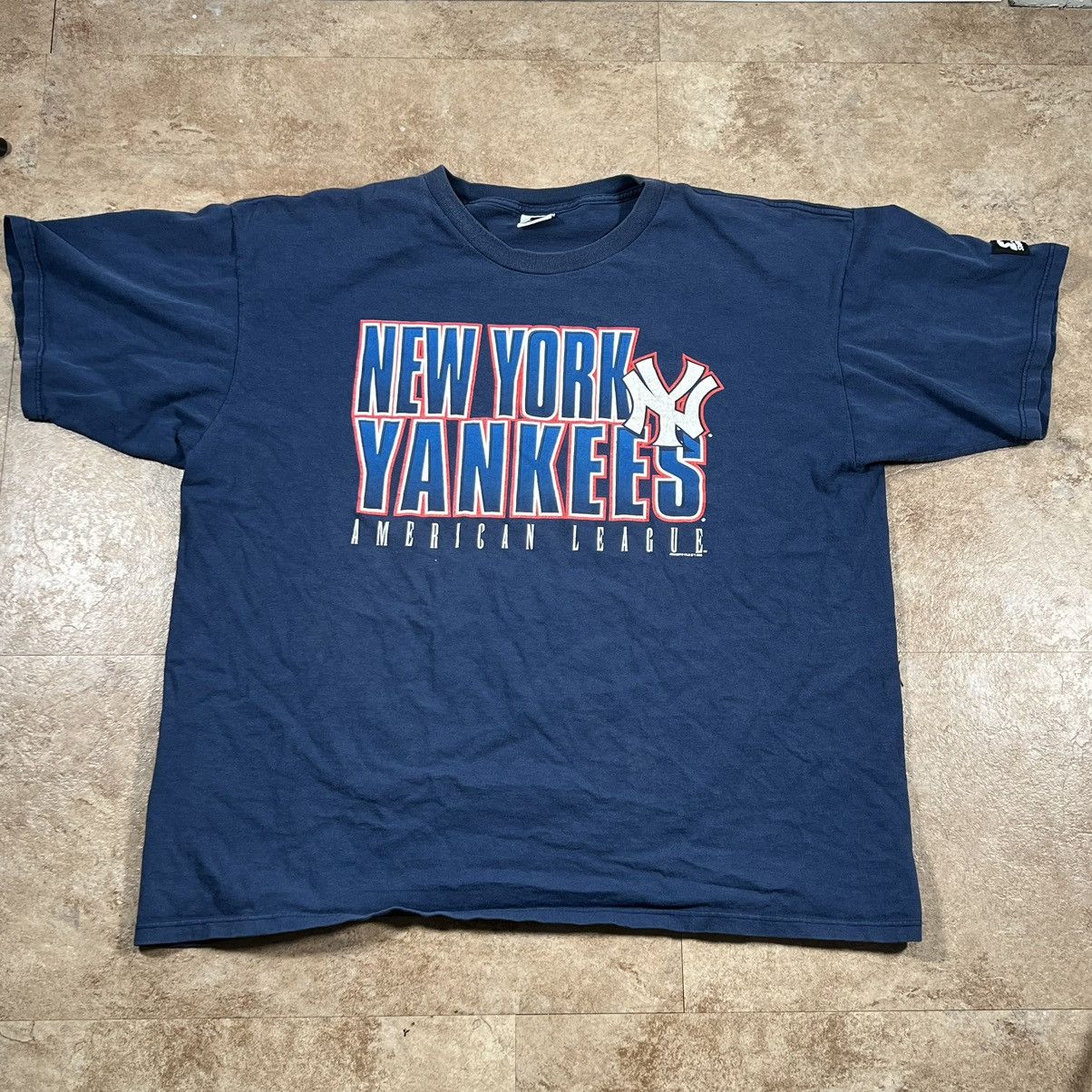 Starter × Vintage Vintage Starter 1998 New York Yankee American League Tshirt Size US XL / EU 56 / 4 - 1 Thumbnail