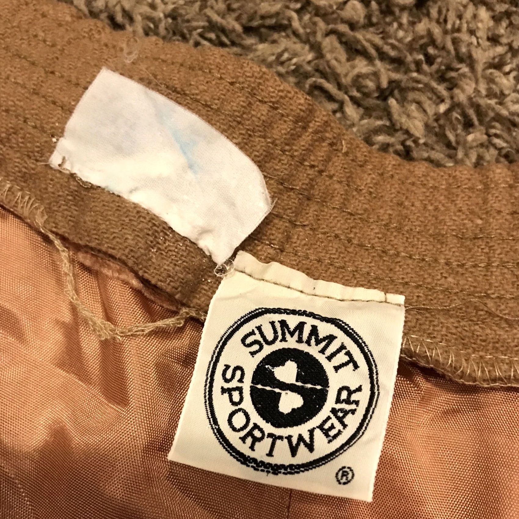 Vintage VINTAGE Summit Skirt Womens Midi Pockets Wool-Blend Dark Black Button 38” Waist XL Size A25 Size 40" / US 18 - 3 Thumbnail
