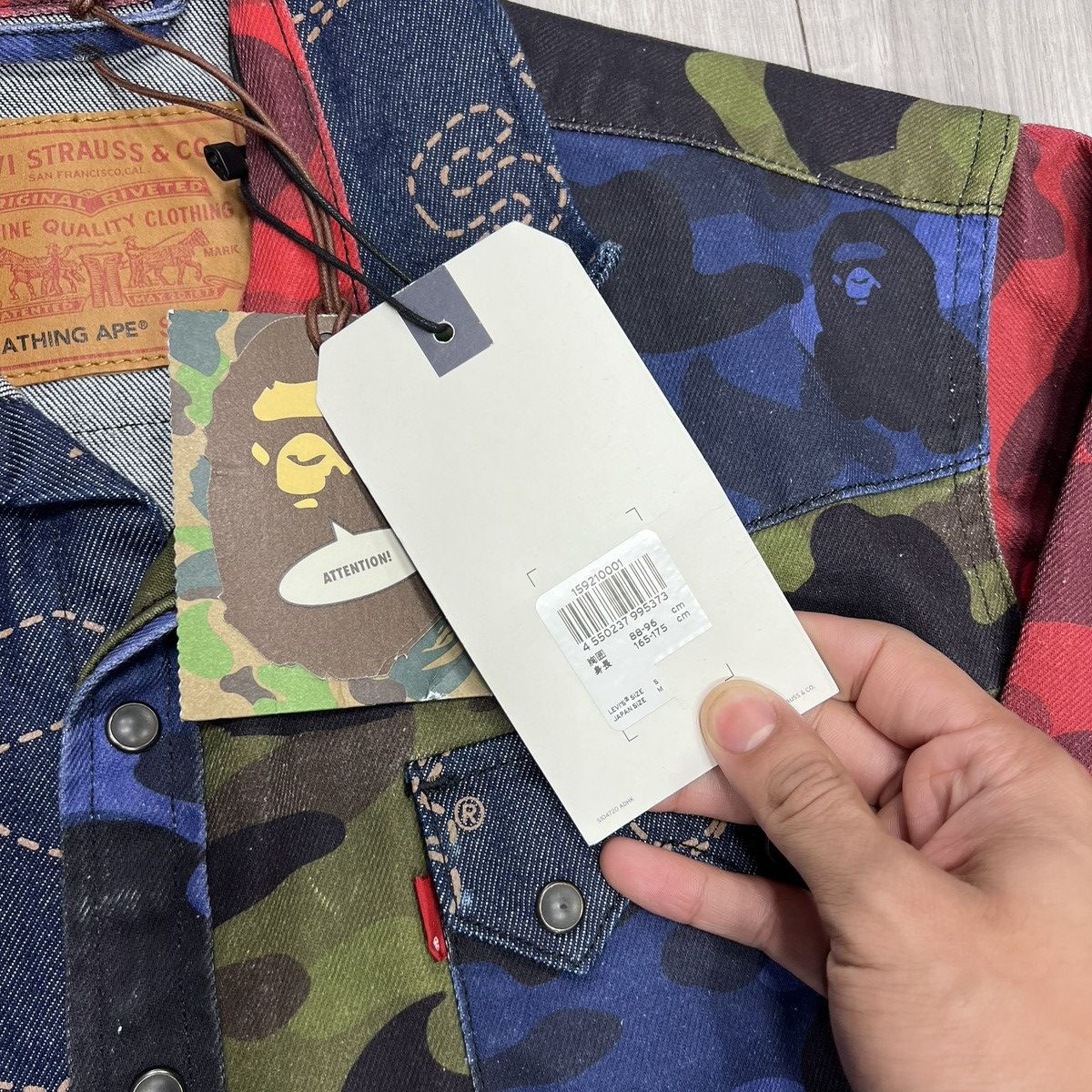 Bape × Levi's Levi x BAPE trucker button up Size US S / EU 44-46 / 1 - 5 Thumbnail