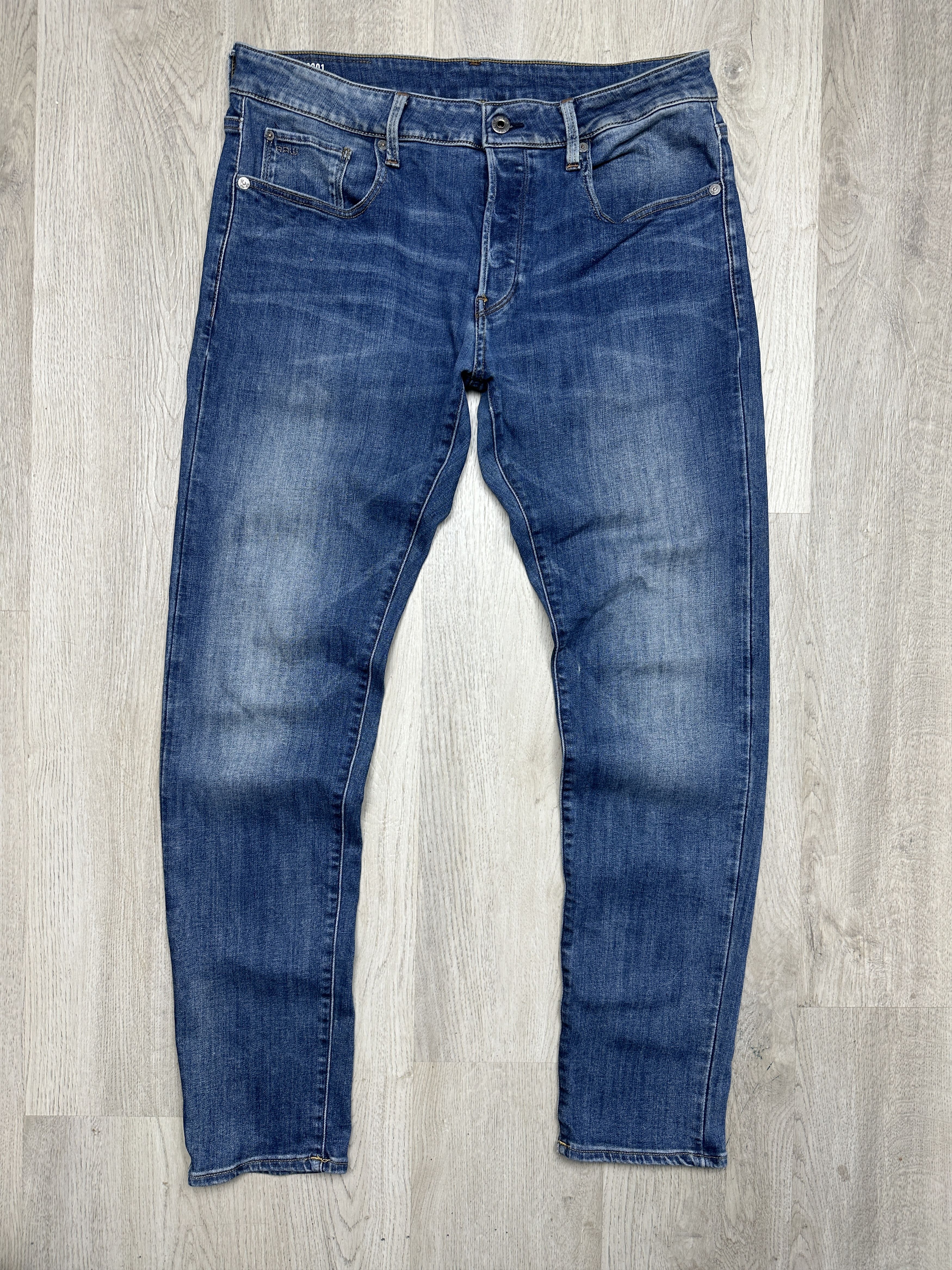 G-Star G Star Raw 3301 Slim Mens Denim Pants Jeans Size US 34 / EU 50 - 1 Thumbnail