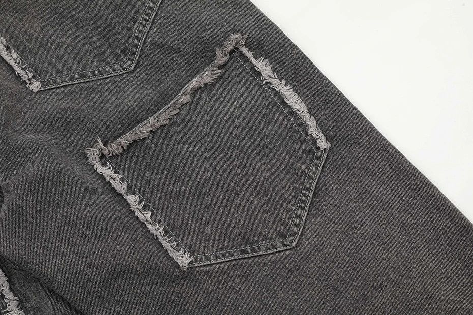 Lightning Splicing Baggy Jeans