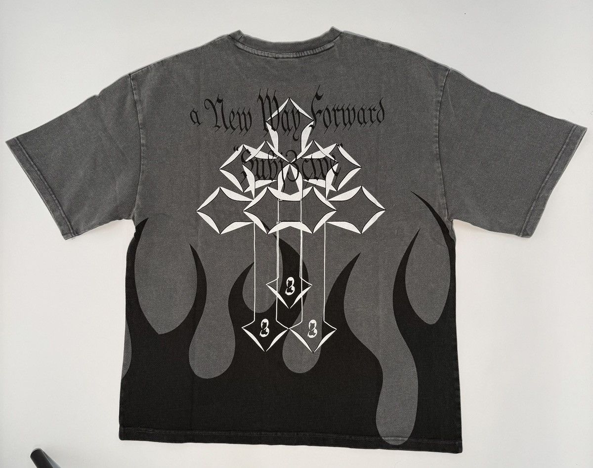 Other Subj3ctve Black Wash Triple Cross Black Flame Tee Size US L / EU 52-54 / 3 - 2 Thumbnail