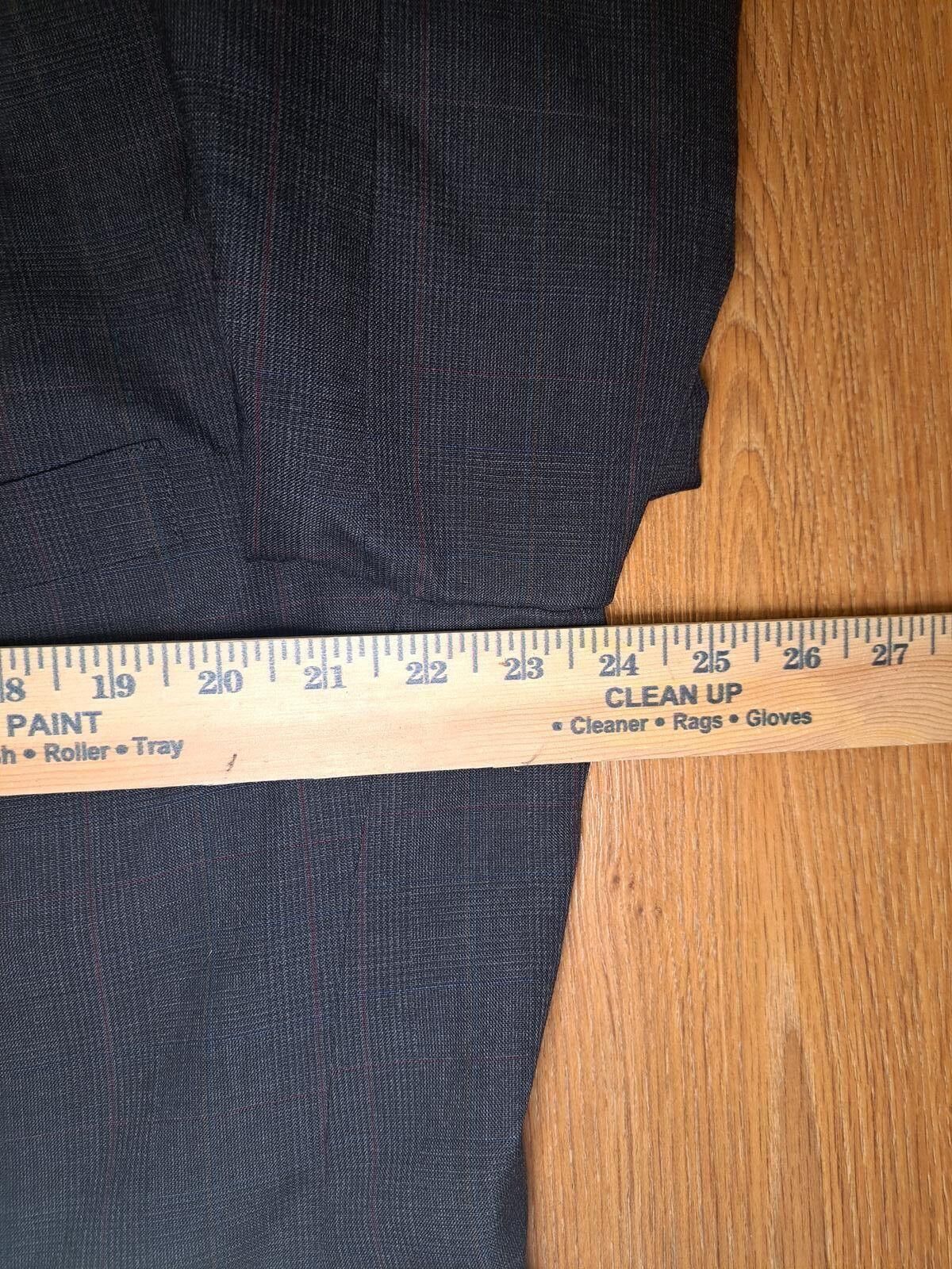 Hart Schaffner Marx Hart Schaffner Marx Sport Coat Mens 46R Gray Glen Plaid Size 46R - 10 Thumbnail