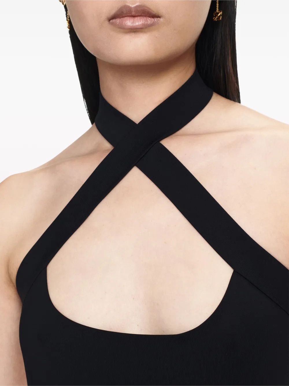 Off-White o1y1225 Mini Dress in Black Size M / US 6-8 / IT 42-44 - 2 Thumbnail