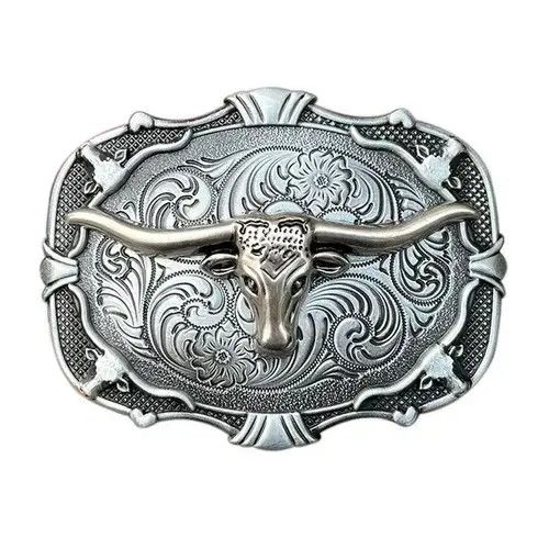 VIBE Rodeo Bull Head Belt Buckles for Men Size ONE SIZE - 1 Thumbnail