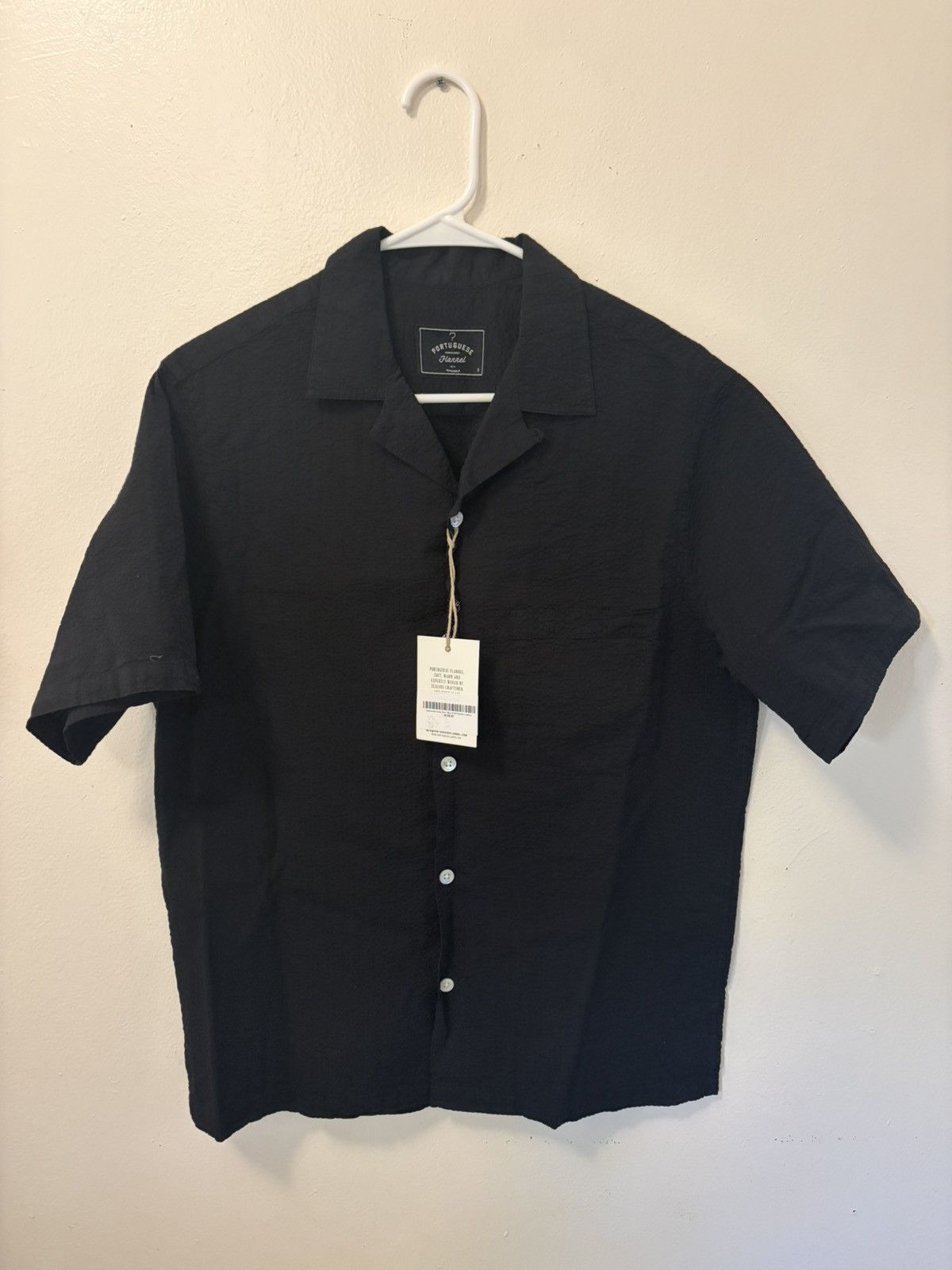 Portuguese Flannel Seersucker Camp Shirt Size US S / EU 44-46 / 1 - 3 Thumbnail
