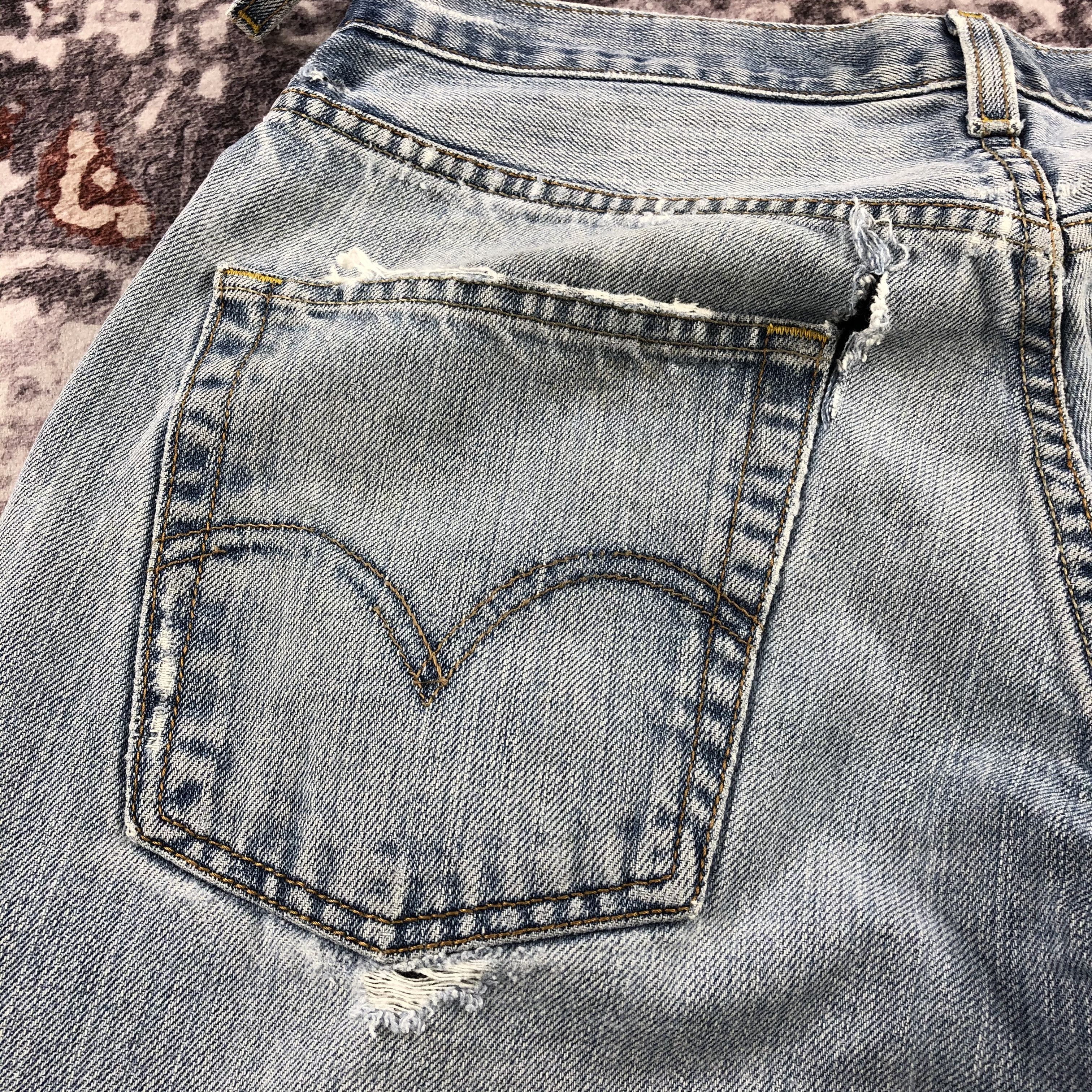 Levi's × Vintage Vintage Light Wash Levis Jeans-JM2546 Size US 33 - 5 Thumbnail