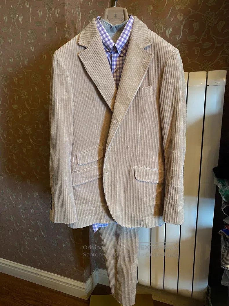 Brunello Cucinelli brunello cucinelli Corduroy suit set Size 48L - 1 Thumbnail