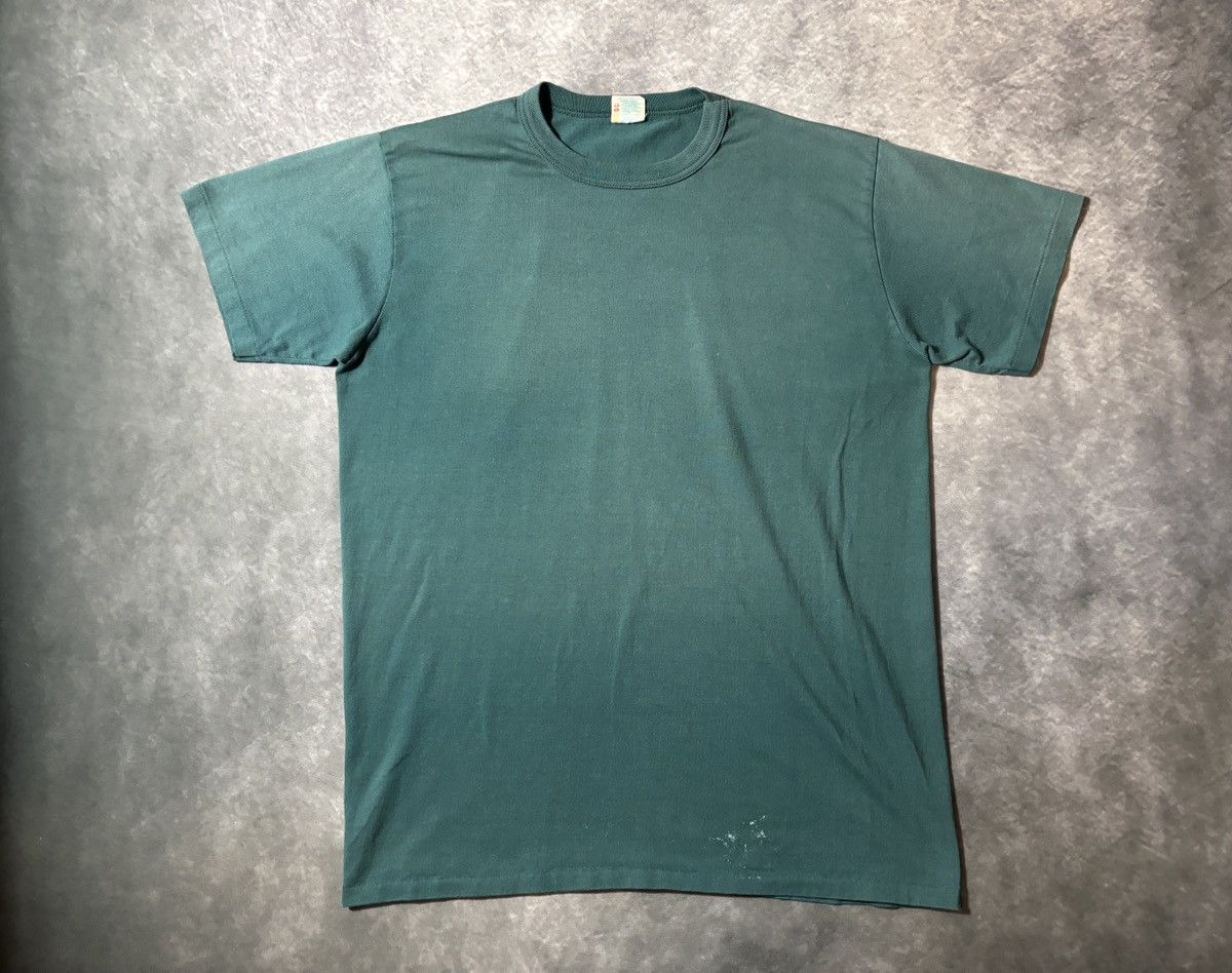Vintage 80s Vintage Blank Tee Sun Faded Bleach Thrashed 90s Forrest Size US XL / EU 56 / 4 - 12 Thumbnail