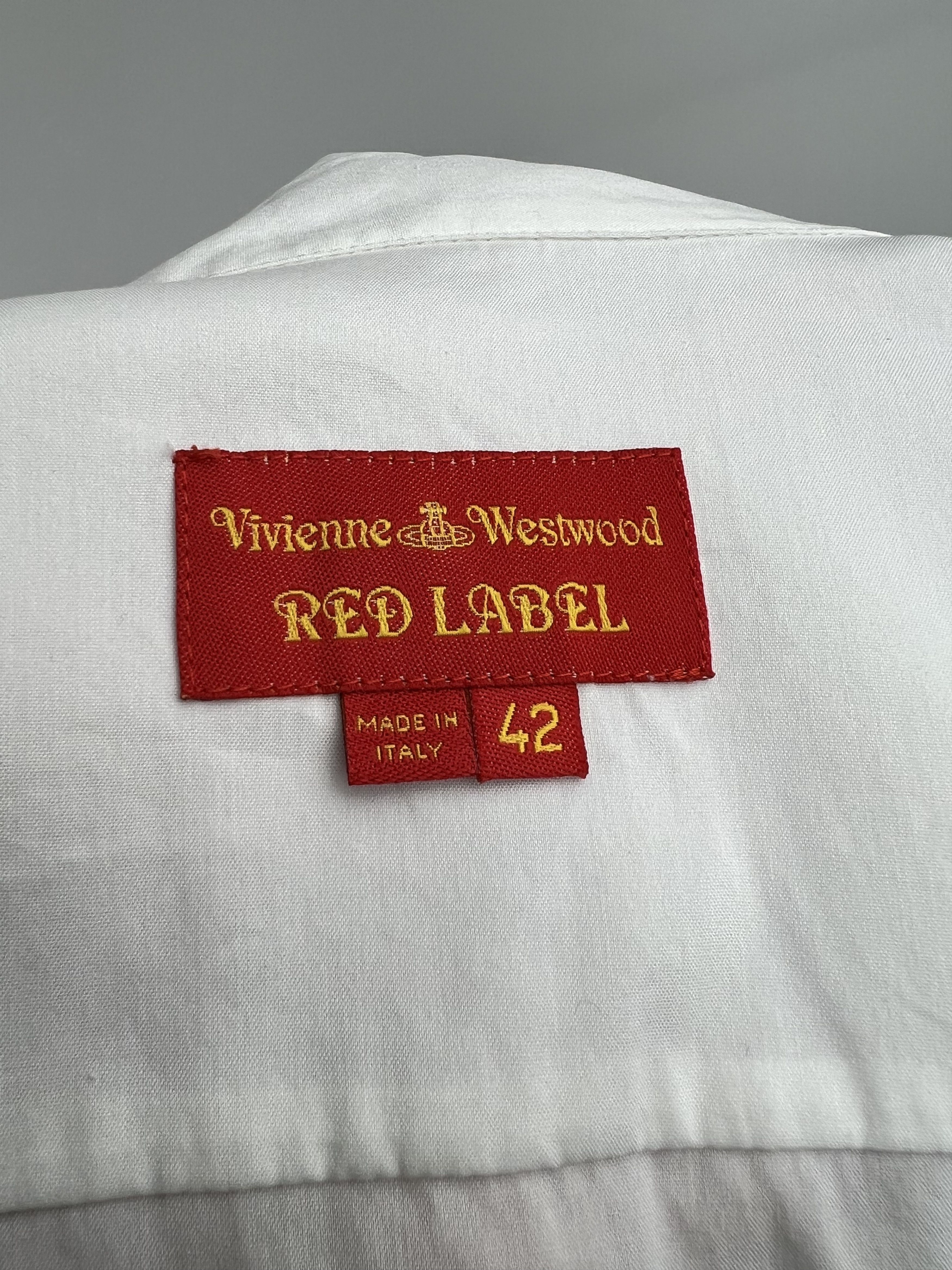 Vivienne Westwood Vivienne Westwood Red Label White Long Sleeve Shirt IT42 Size M / US 6-8 / IT 42-44 - 8 Thumbnail