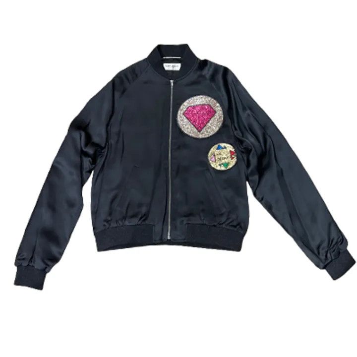 Saint Laurent Paris Yves Saint Laurent Black Long Sleeve Pilot Jacket Size US M / EU 48-50 / 2 - 1 Thumbnail