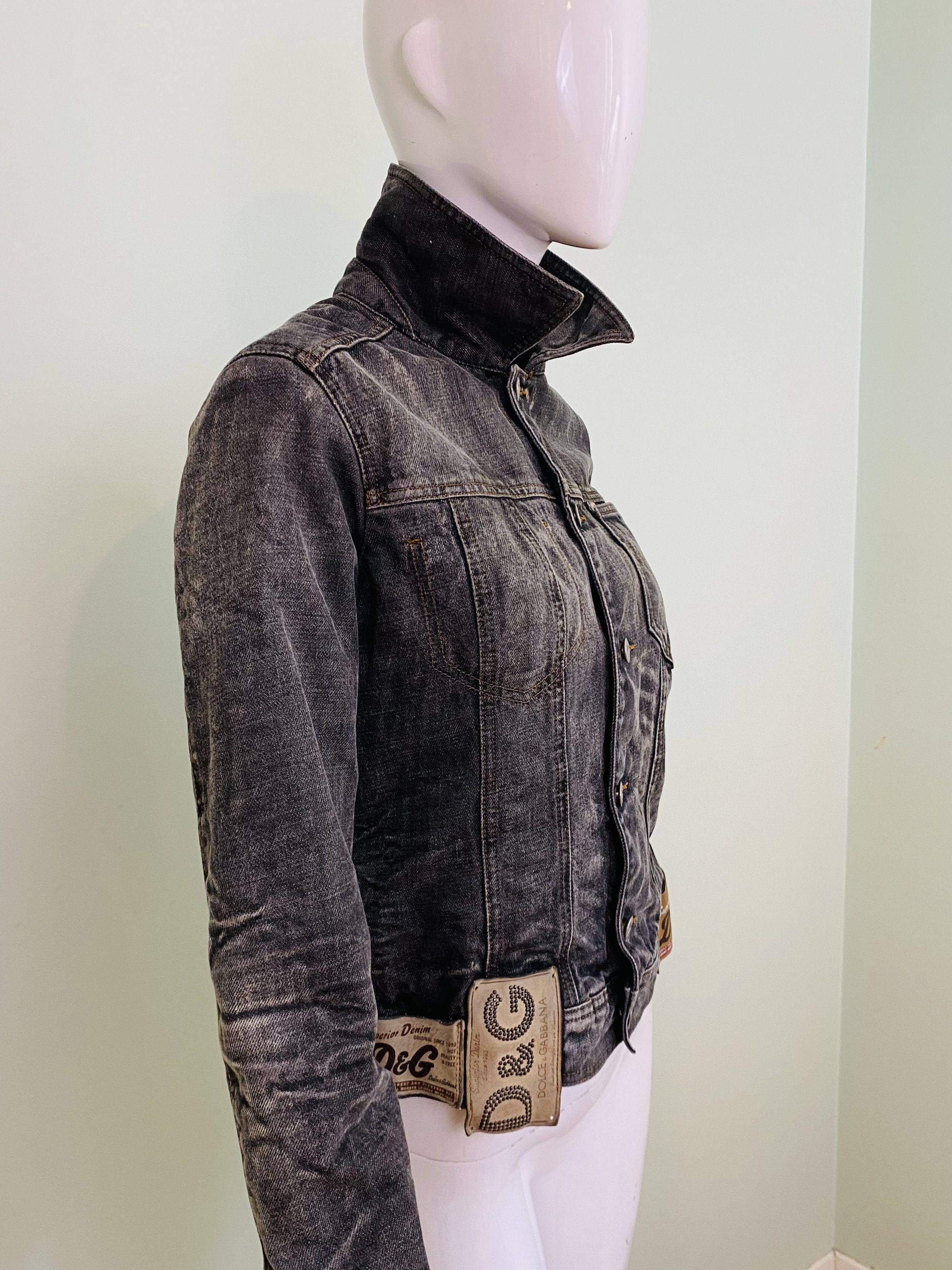 Dolce & Gabbana D&G Dolce and Gabbana Label Labels Patch Vintage Jacket Size XS / US 0-2 / IT 36-38 - 8 Thumbnail