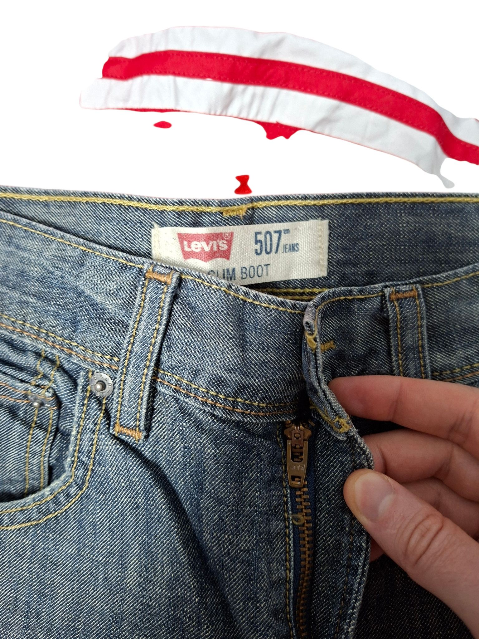Levi's Vintage Clothing LEVIS 507 SLIM BOOTCUT VINTAGE W32 L30 JEANS DENIM Size US 32 / EU 48 - 2 Thumbnail