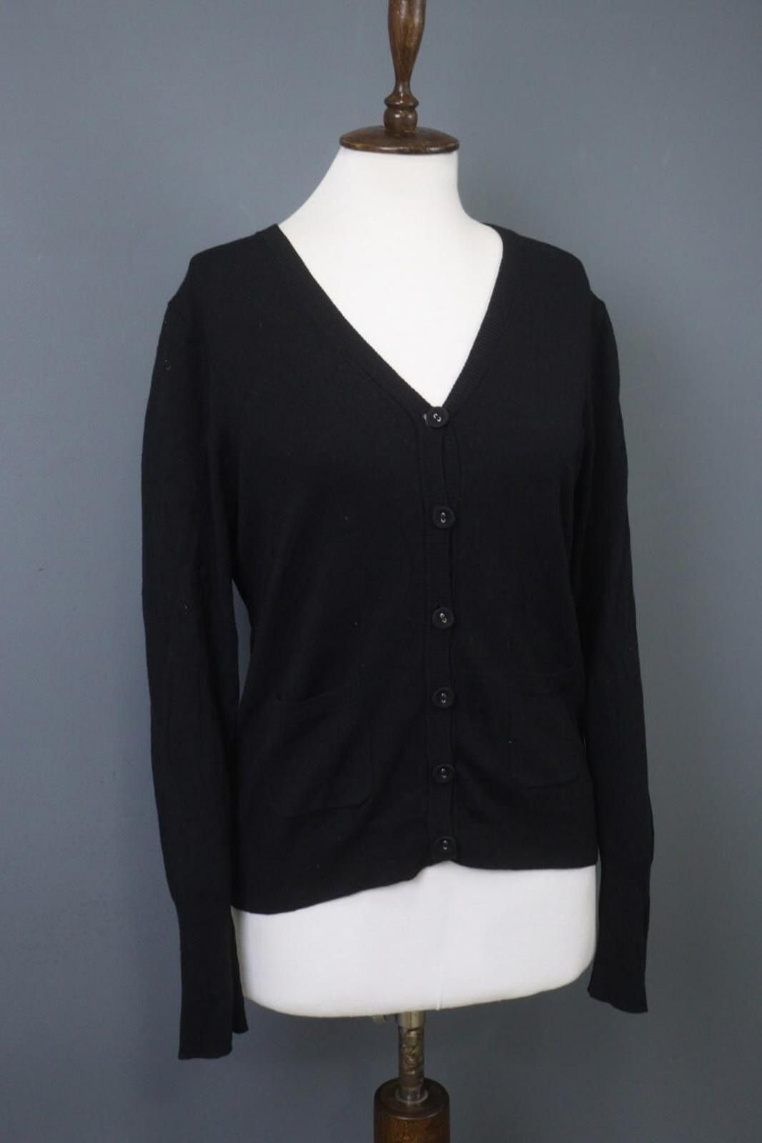 Marimekko Marimekko Black Wool Long Sleeve Front Cardigan Size XL Size XL / US 12-14 / IT 48-50 - 9 Thumbnail