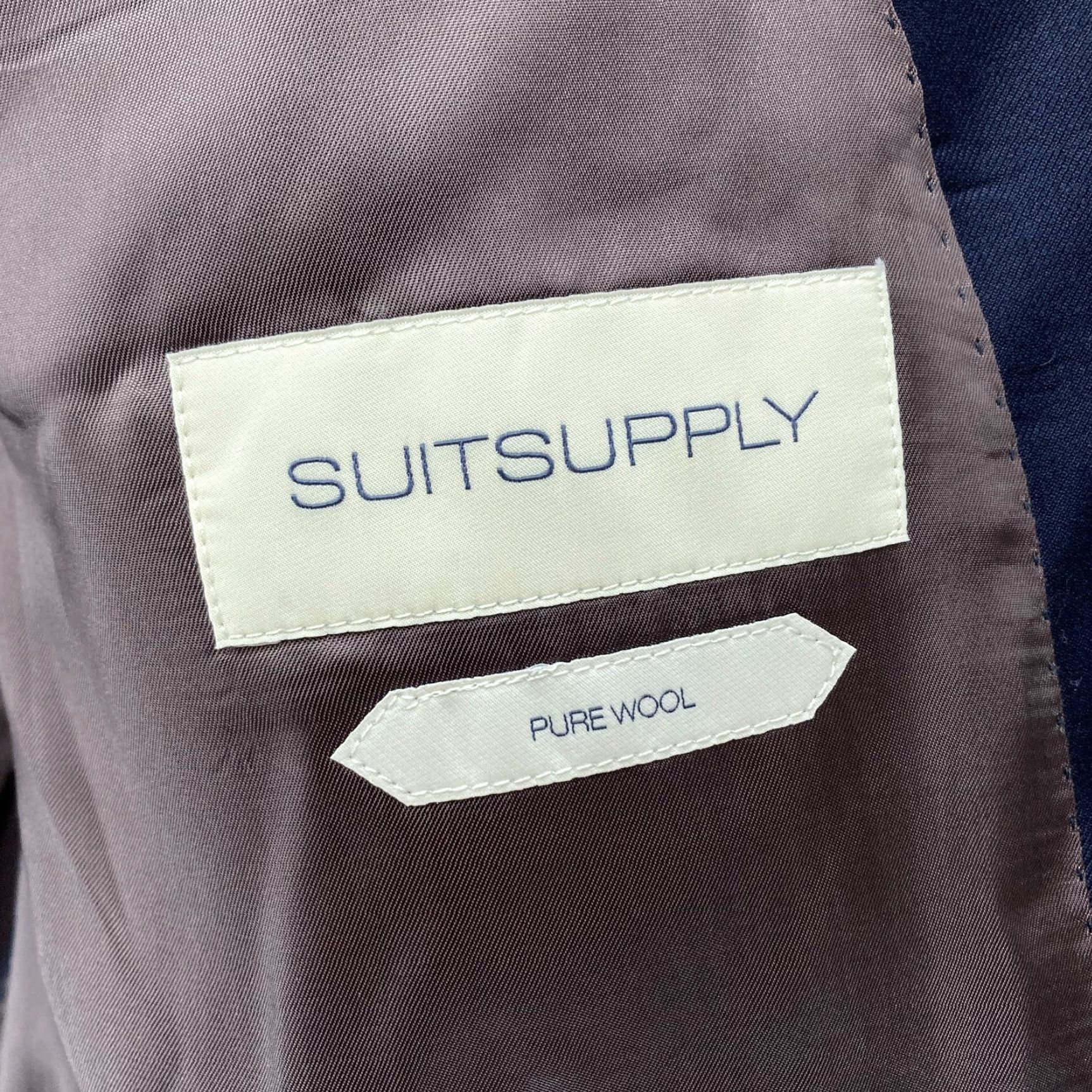 Suitsupply Suit Supply Napoli Single Breasted Blazer Jacket Mens 52 Navy Blue Wool Blazer Boss Suit 52 Navy Mens Wool Blazer Size 52R - 7 Thumbnail