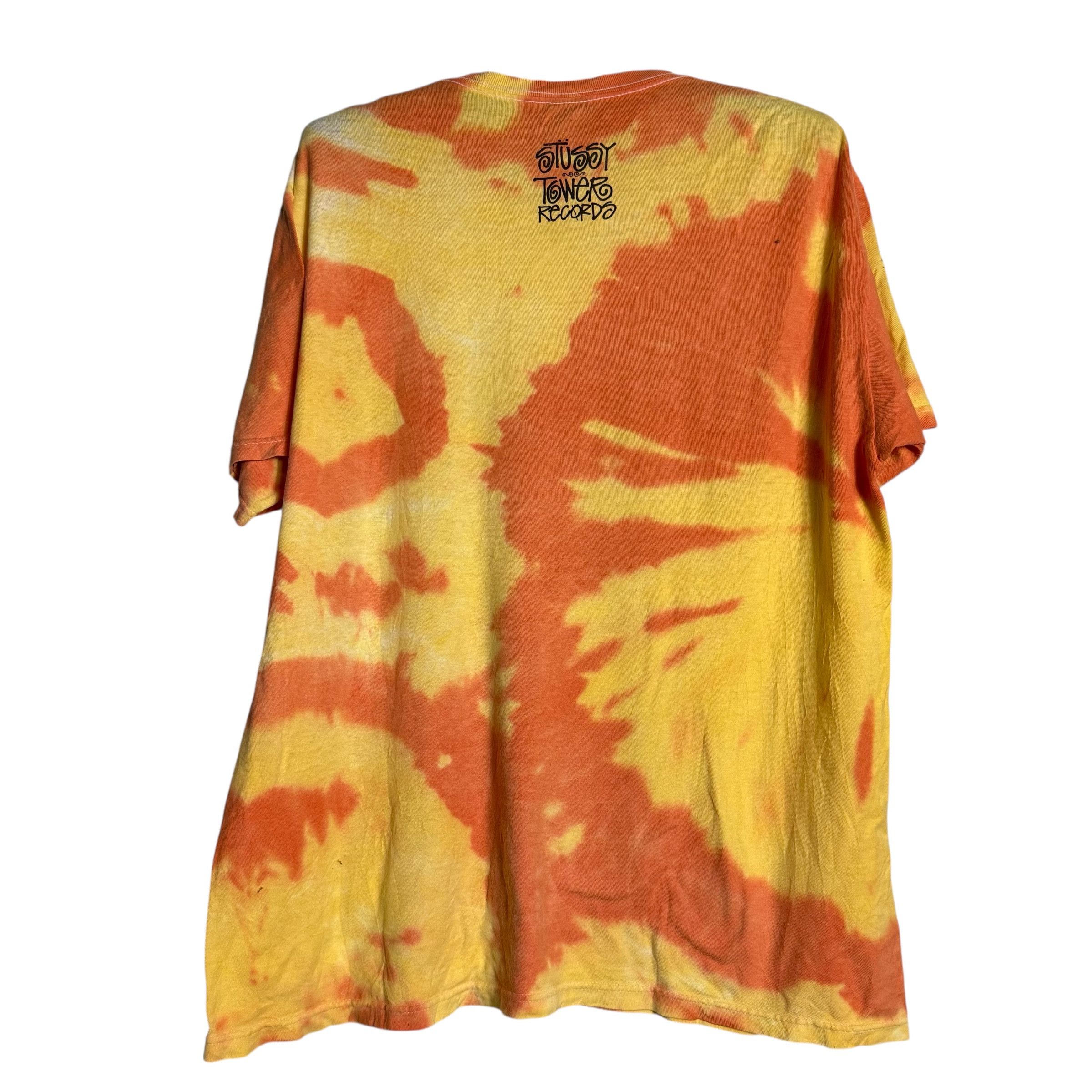 Stussy 🔥RARE🔥Vintage Stussy x Tower Record Tour Tie Dye T-shirt Size US L / EU 52-54 / 3 - 3 Thumbnail