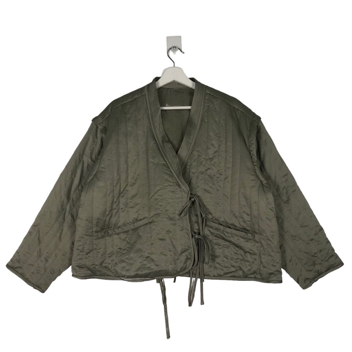 Japanese Brand 🔥 SOLOV ASYMETRIC CROP LINER JACKET Size US M / EU 48-50 / 2 - 1 Thumbnail