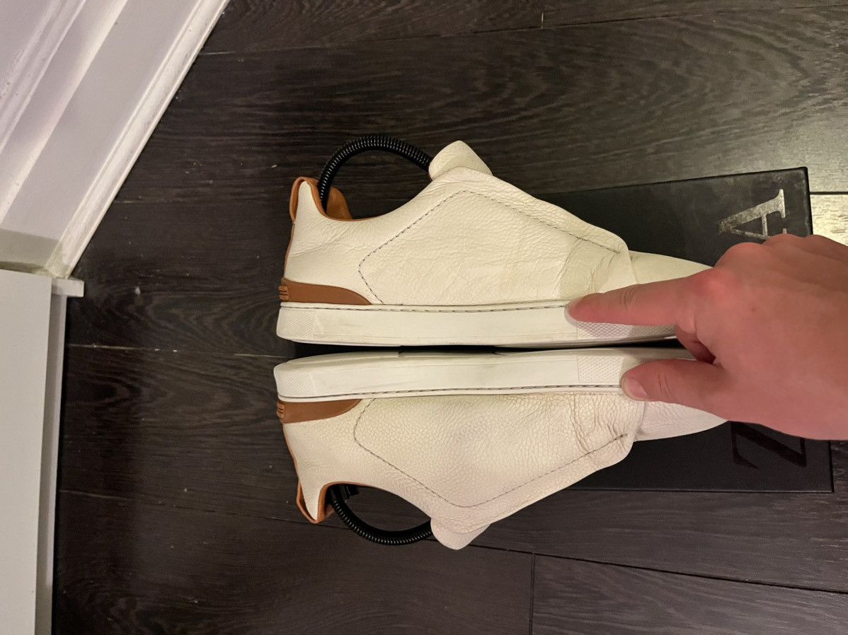 Ermenegildo Zegna Zegna Triple stitch white uk 7 eu 41 Size US 8 / EU 41 - 3 Thumbnail