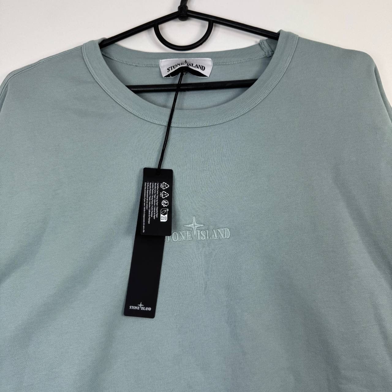 Stone Island Stone Island Crewneck Sweatshirt Sage Green Logo Size XL Size US XL / EU 56 / 4 - 2 Thumbnail