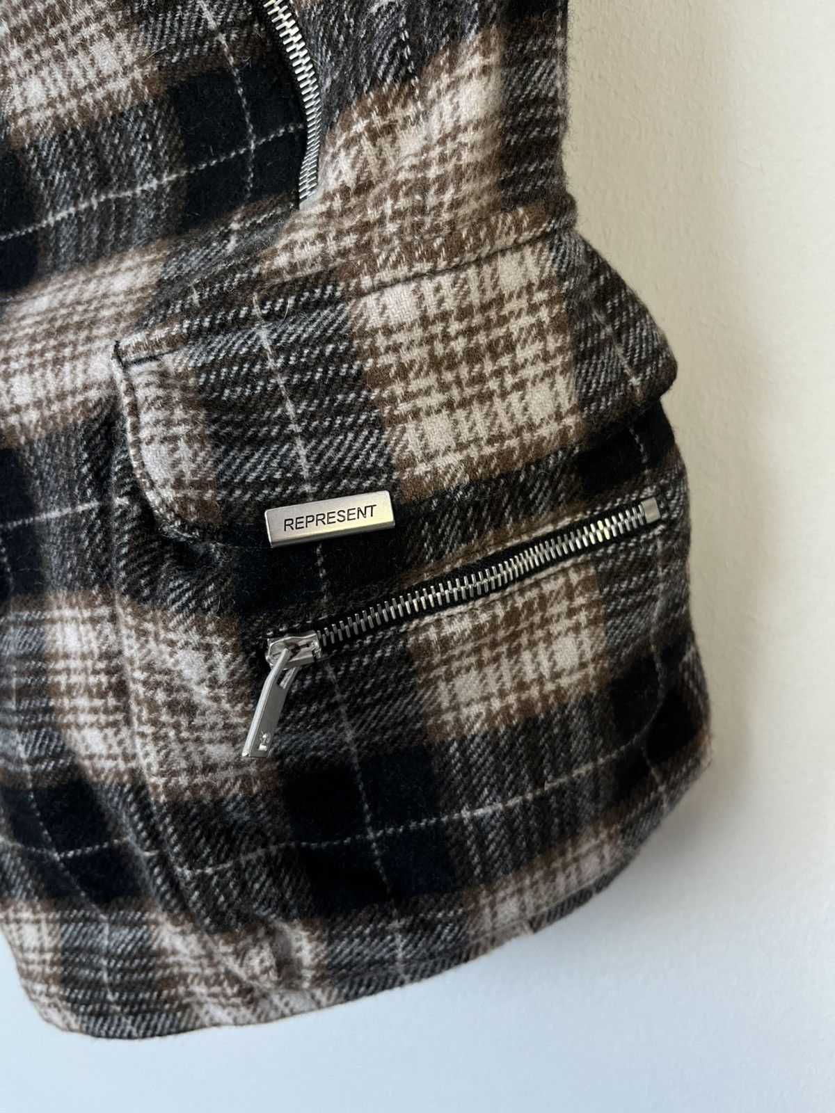 Represent Clo. Represent Clo. Wool Hype Style Plaid Cargo Shorts Size US 30 / EU 46 - 4 Thumbnail
