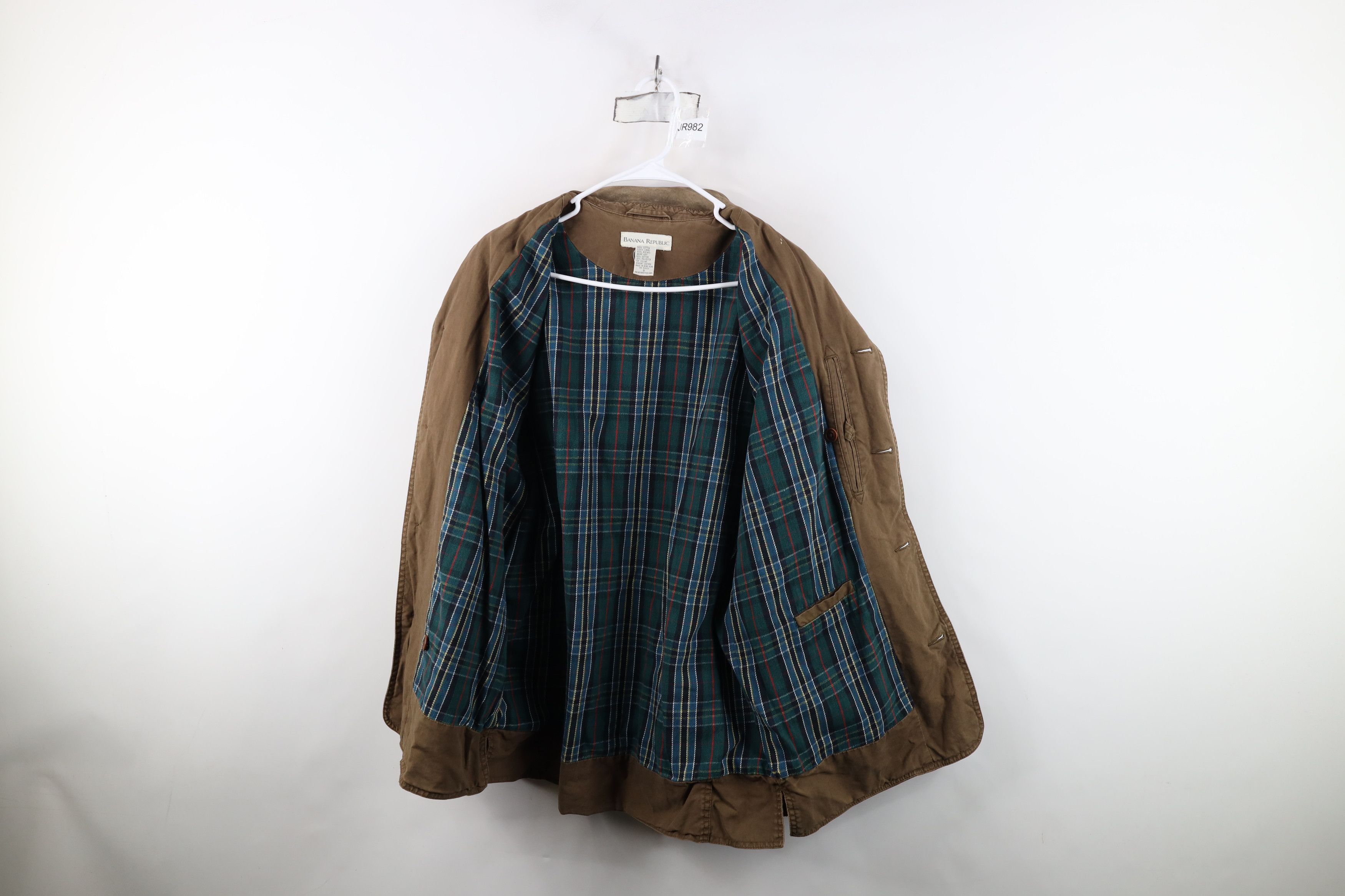 Banana Republic Vintage 90s Banana Republic Leather Collar Chore Jacket Size US S / EU 44-46 / 1 - 13 Thumbnail
